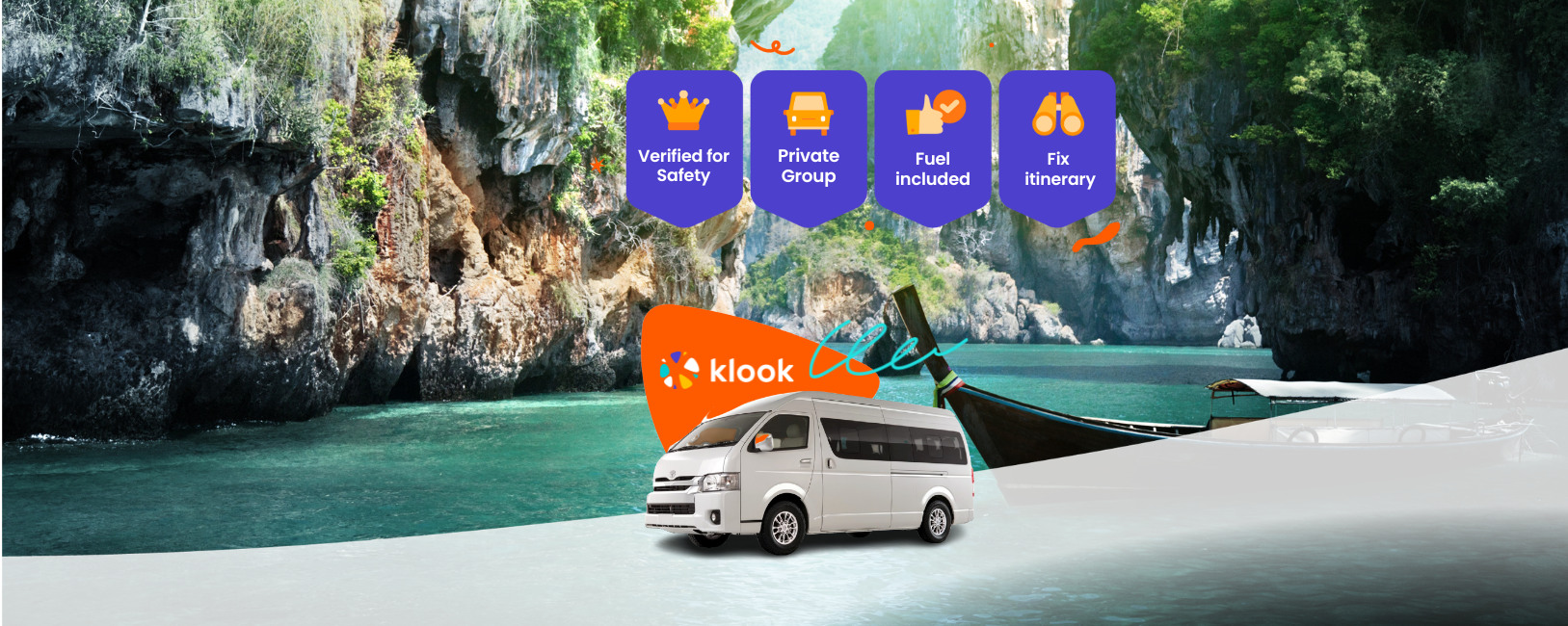 甲米私人包车一日游（Anda Krabi Sea Tour 提供）