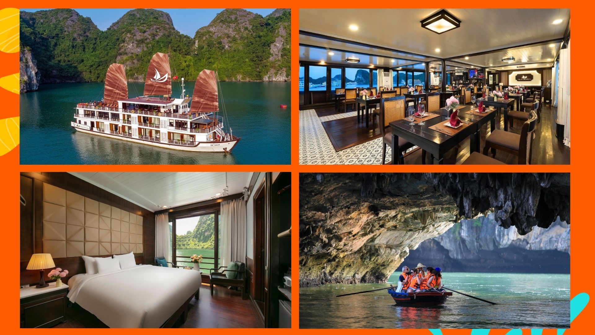 三天两夜下龙湾游船之旅：惊艳巡弋号带您探秘宋索洞与天堂岛