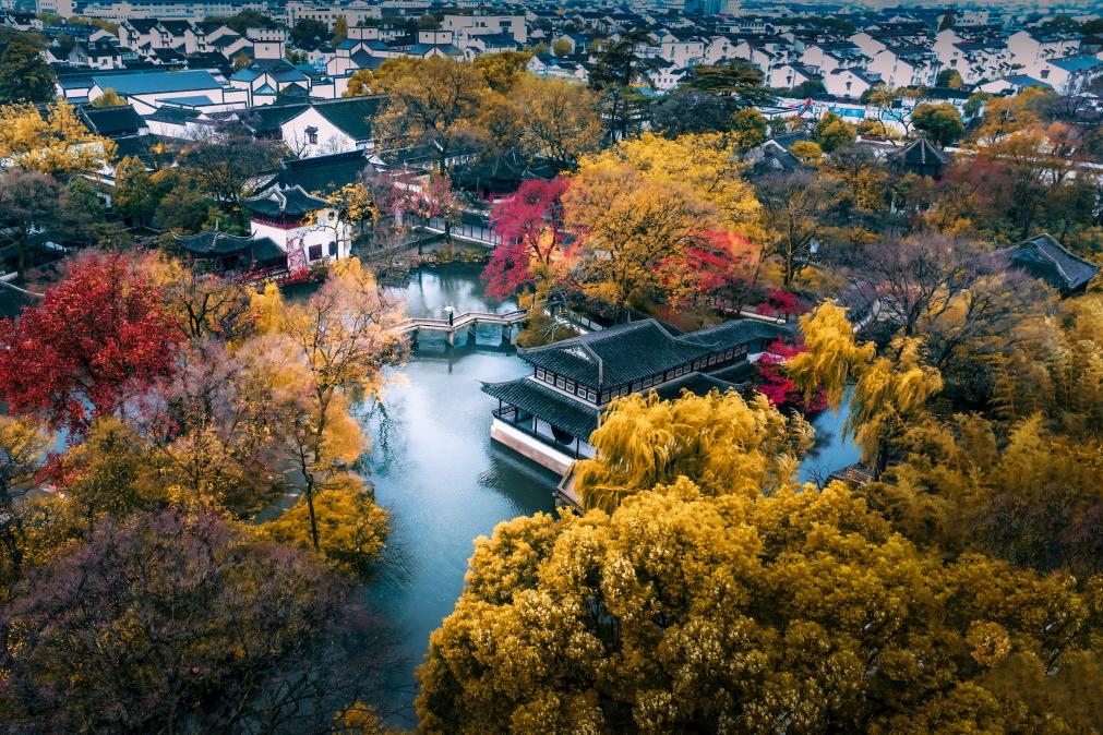 上海+苏州深度2日跟团游（上海动车往返+五钻酒店+拙政园+周庄古镇+寒山寺枫桥+苏州博物馆西馆）