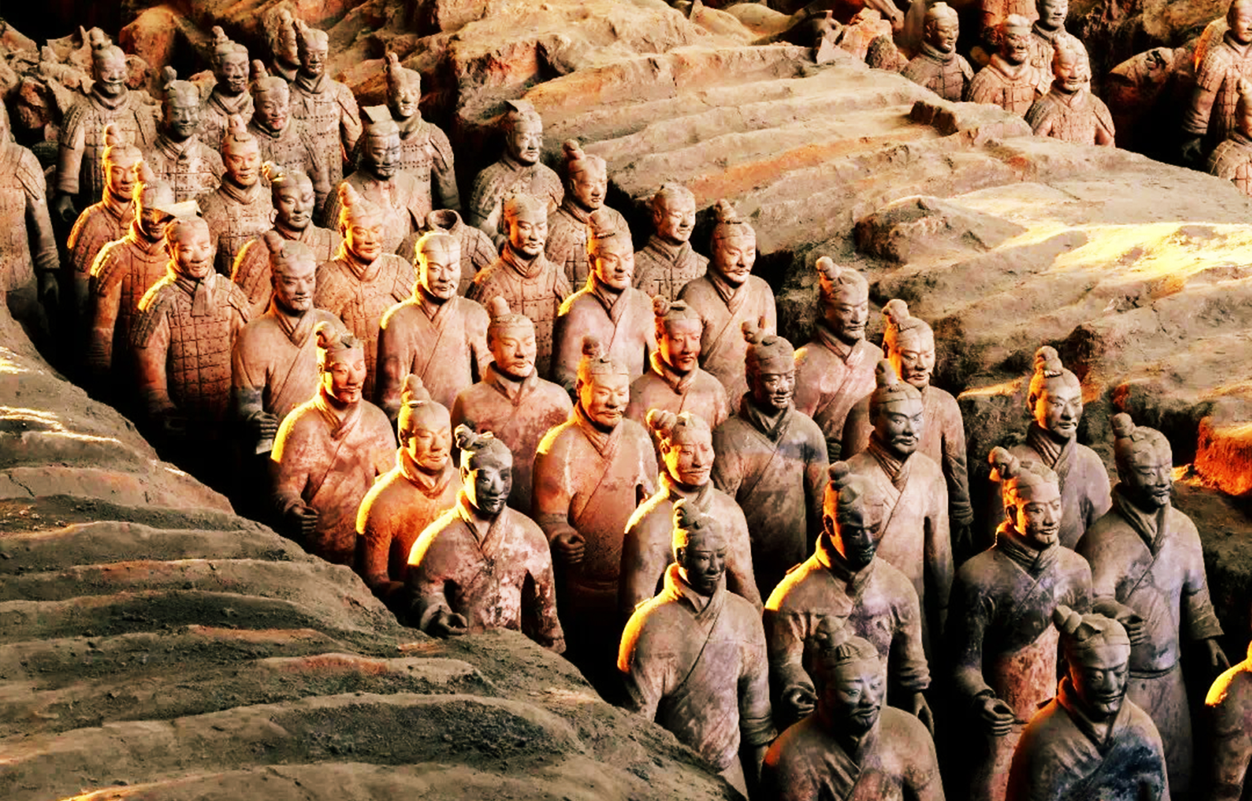 陕西西安秦始皇帝陵博物院兵马俑1日游（英文拼团游）