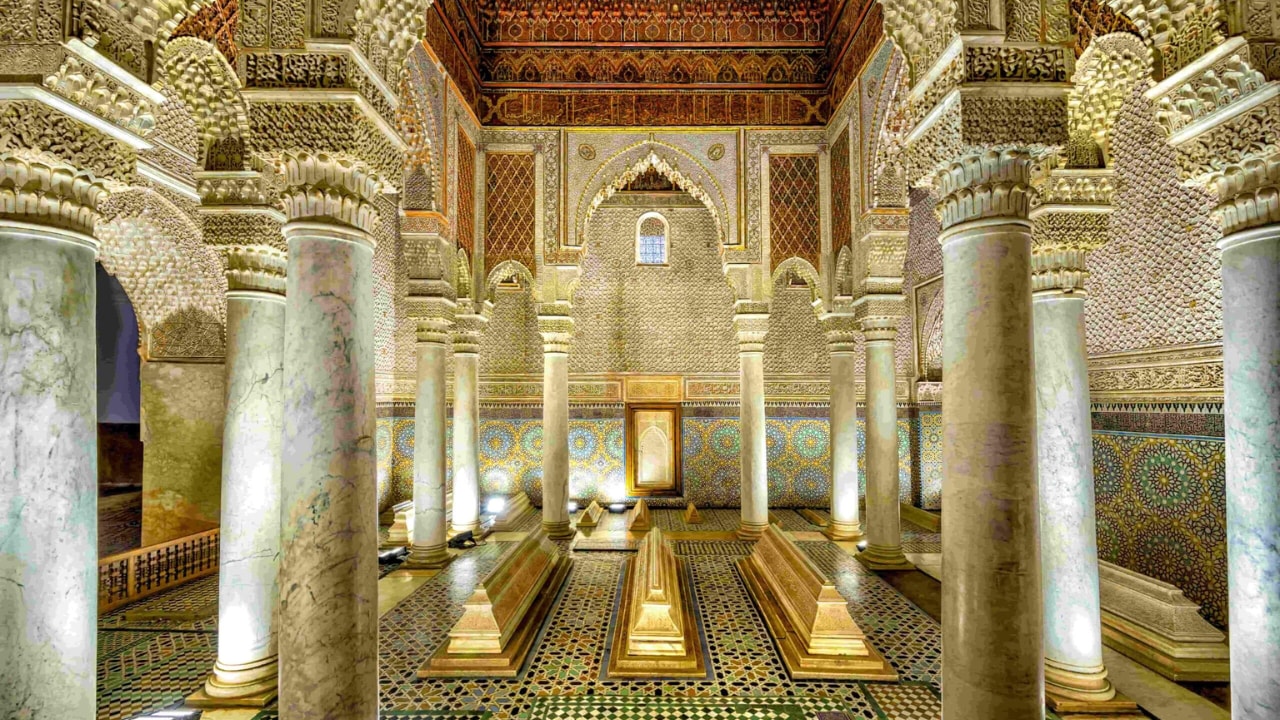 马拉喀什：巴伊亚宫、萨阿迪王朝陵墓和库图比亚清真寺