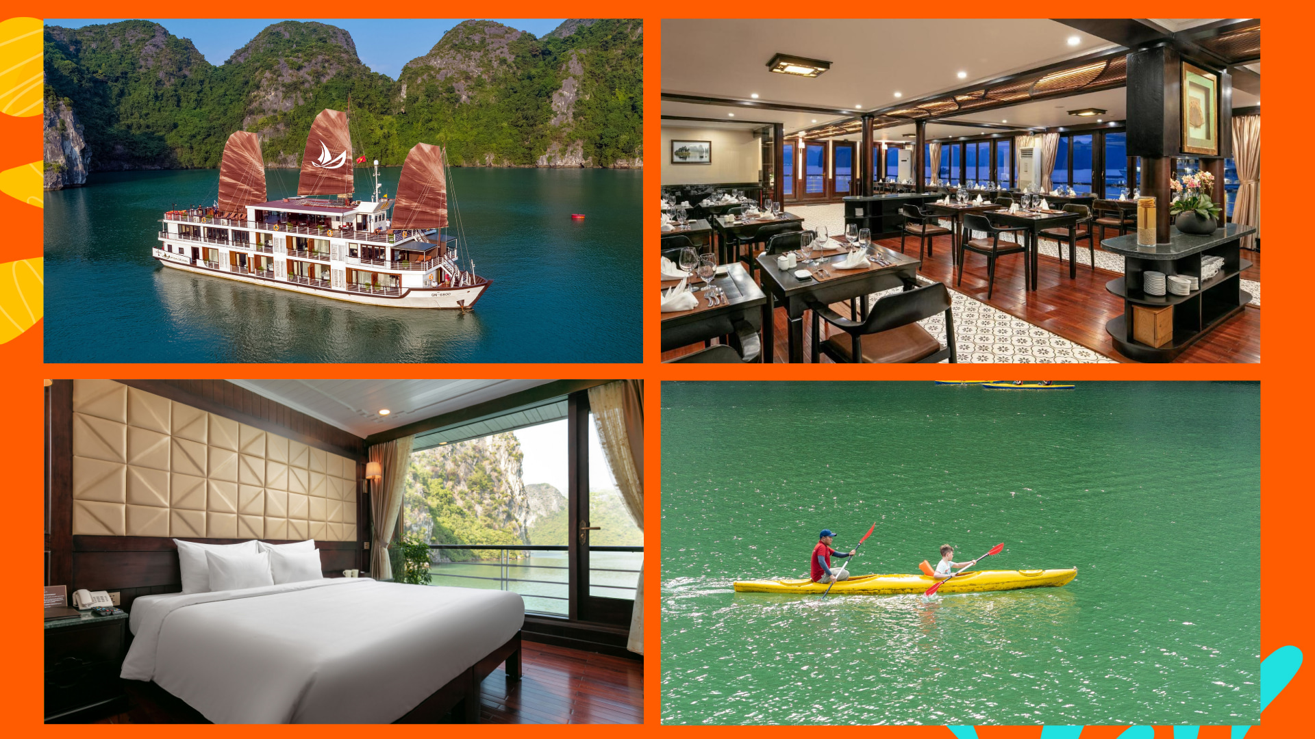 三天两夜下龙湾游船之旅：惊艳巡游胜景洞与兰夏湾 (Milalux Cruise)