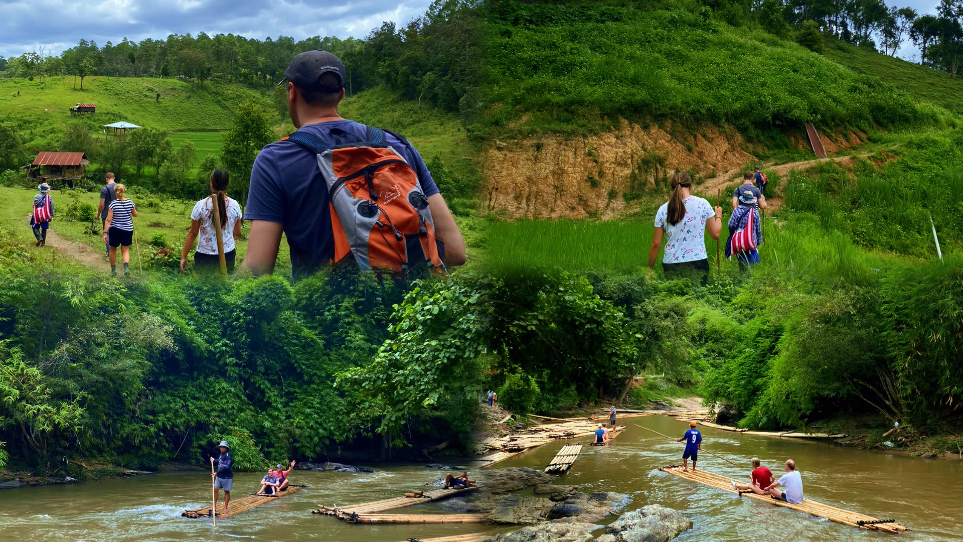 清迈：湄旺徒步旅行和竹筏漂流私人游