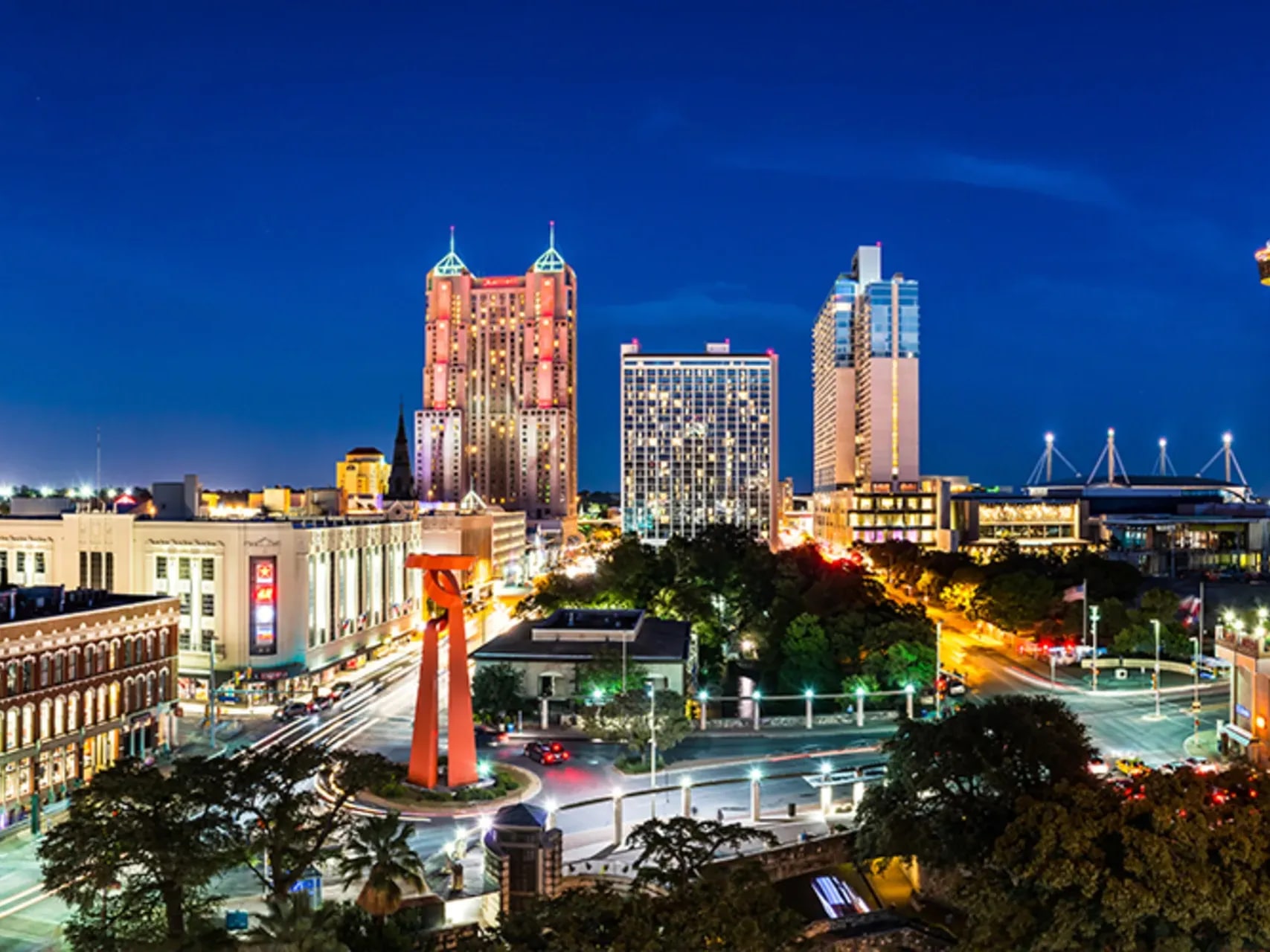 圣安东尼奥迷人夜景之旅（含河道游船）