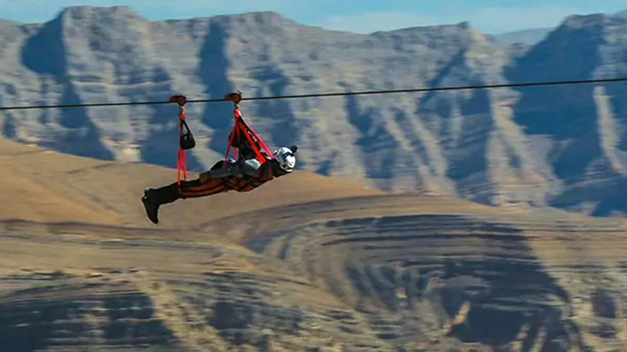 哈伊马角Jebel Jais滑索