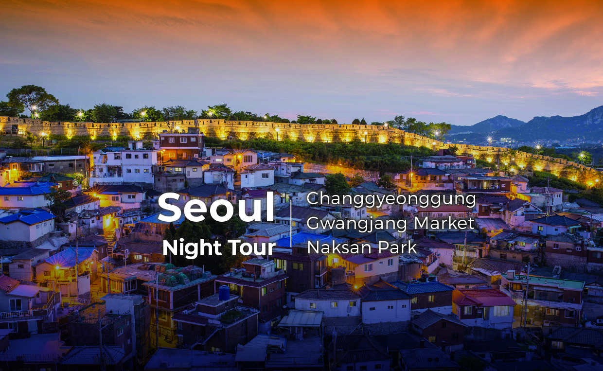 首尔夜游：昌庆宫、广藏市场、骆山公园  