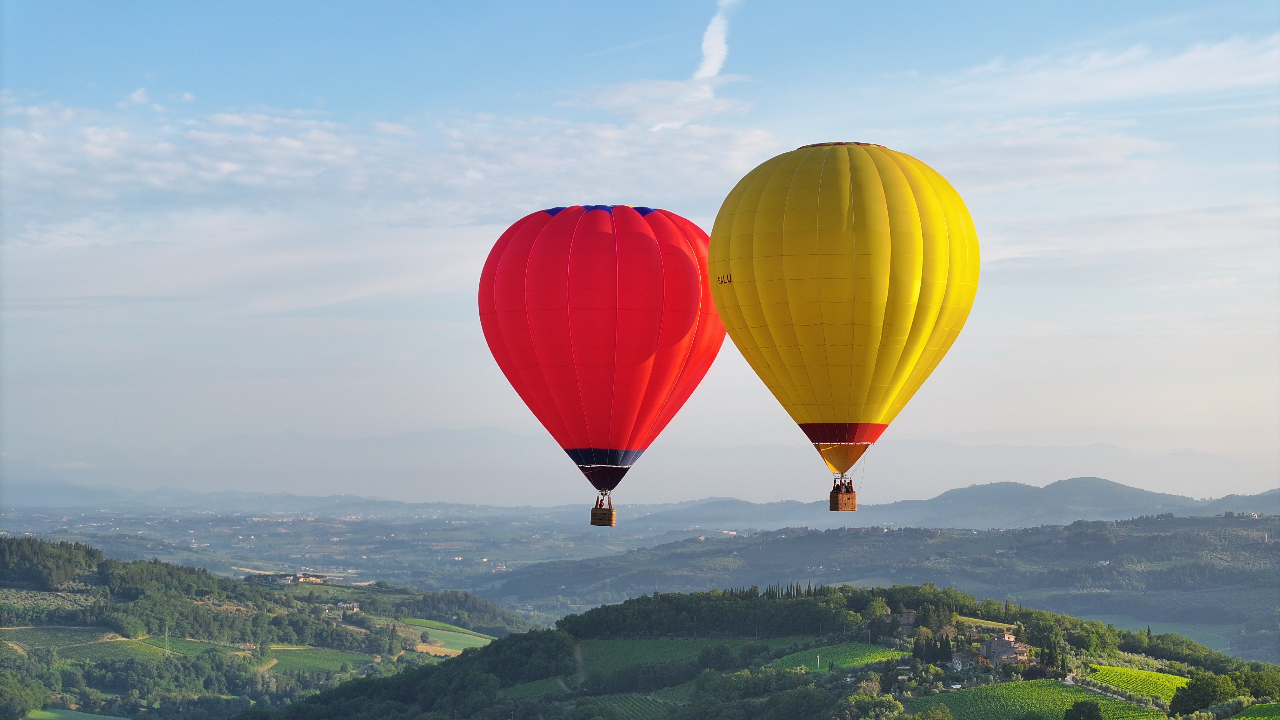 从西恩纳出发的热气球体验（含早餐）