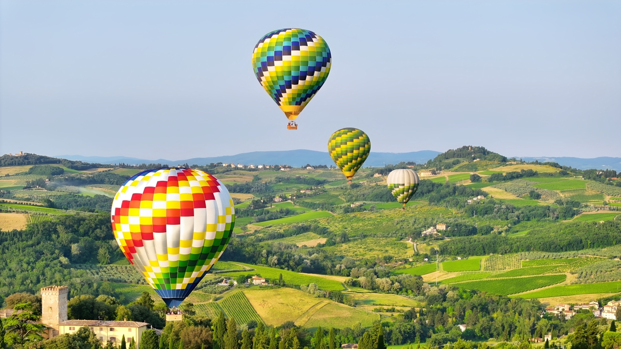从卢卡出发，体验托斯卡纳热气球飞行之旅