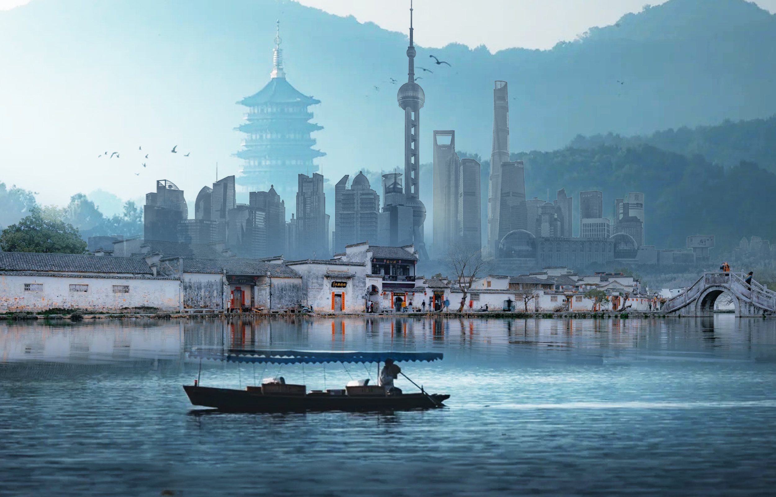 上海+南京+无锡+苏州+杭州+乌镇6日高端旅游（宋城千古情歌舞表演+全程5钻豪华酒店+8顿江南美食正餐+走遍江南全景点+上海/南京接送）