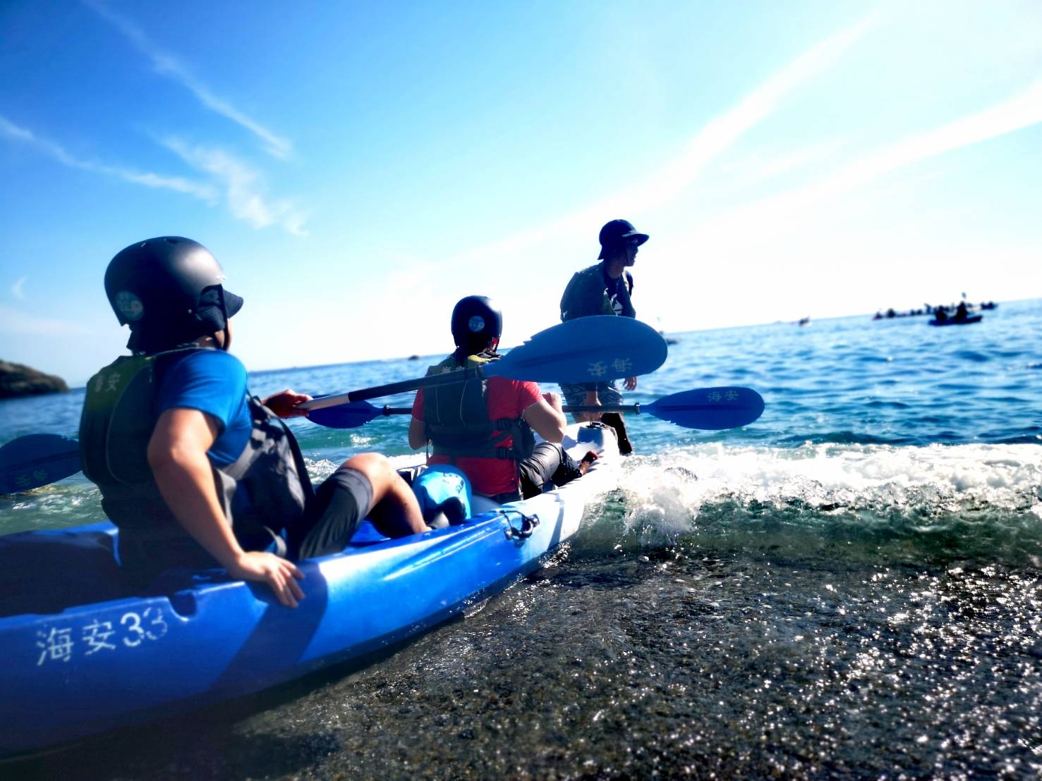 宜兰东澳湾独木舟体验(送彩虹马&海上魔毯)