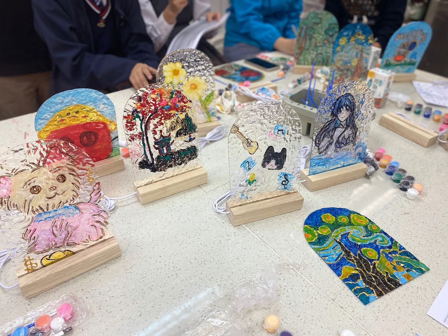 JUST BE 艺术玻璃彩画发光小夜灯【即送小流体熊工作坊】| 马湾1868艺术村