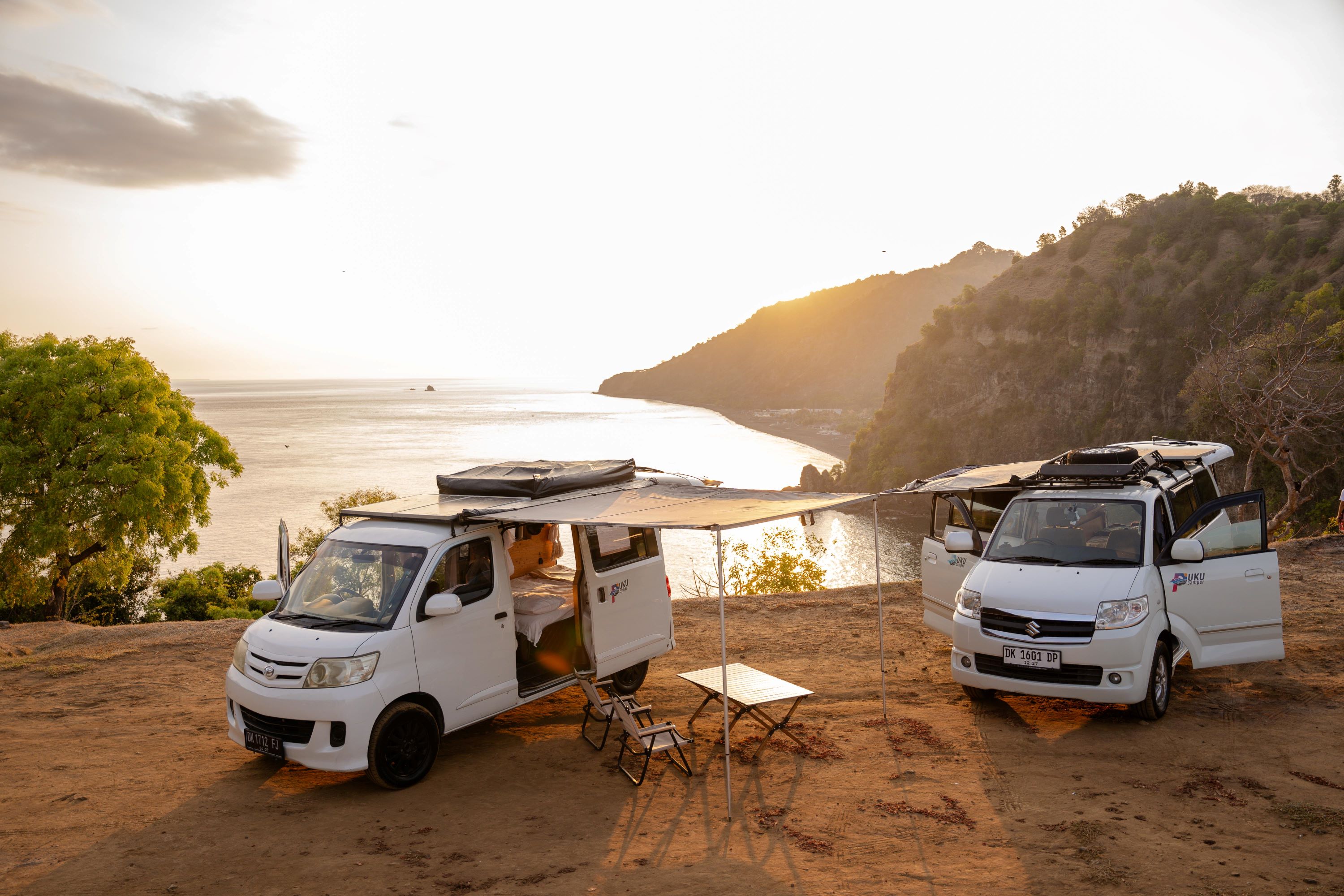 巴厘岛东部悬崖边落日PukuCamper体验