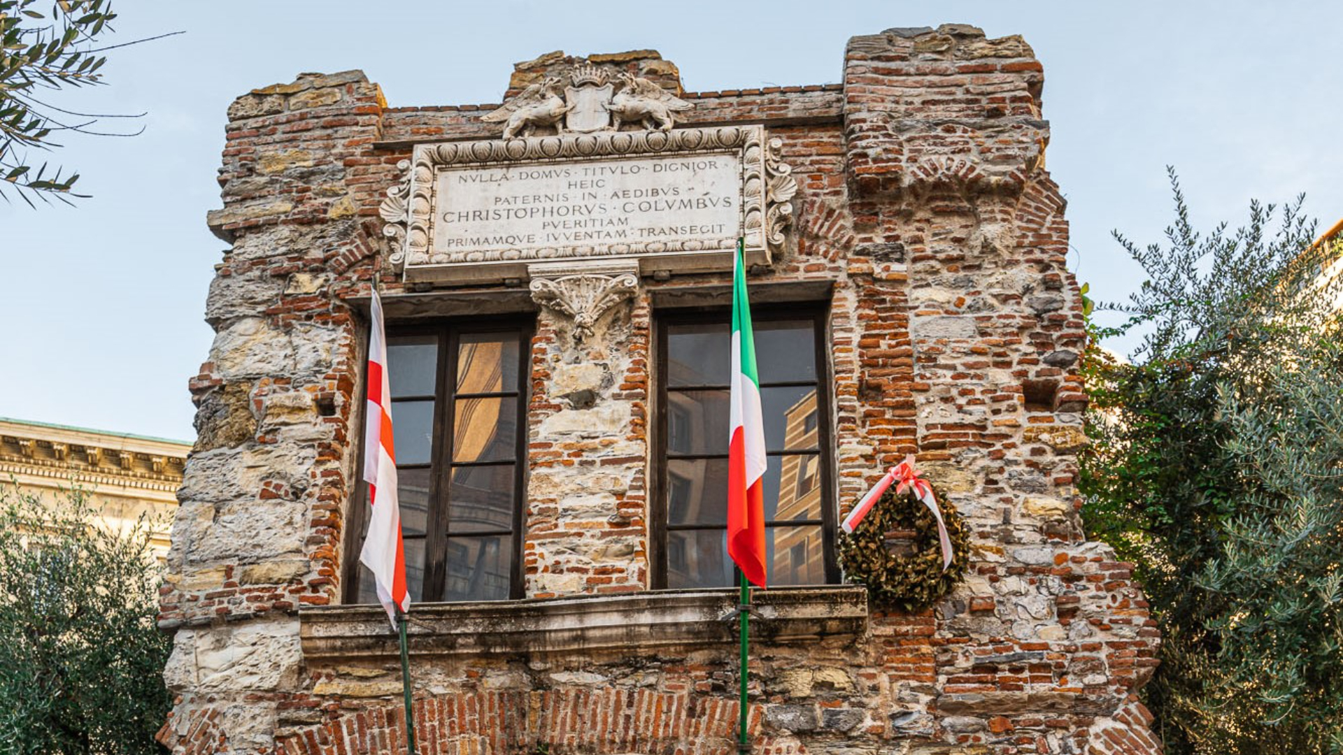 在热那亚参观哥伦布故居