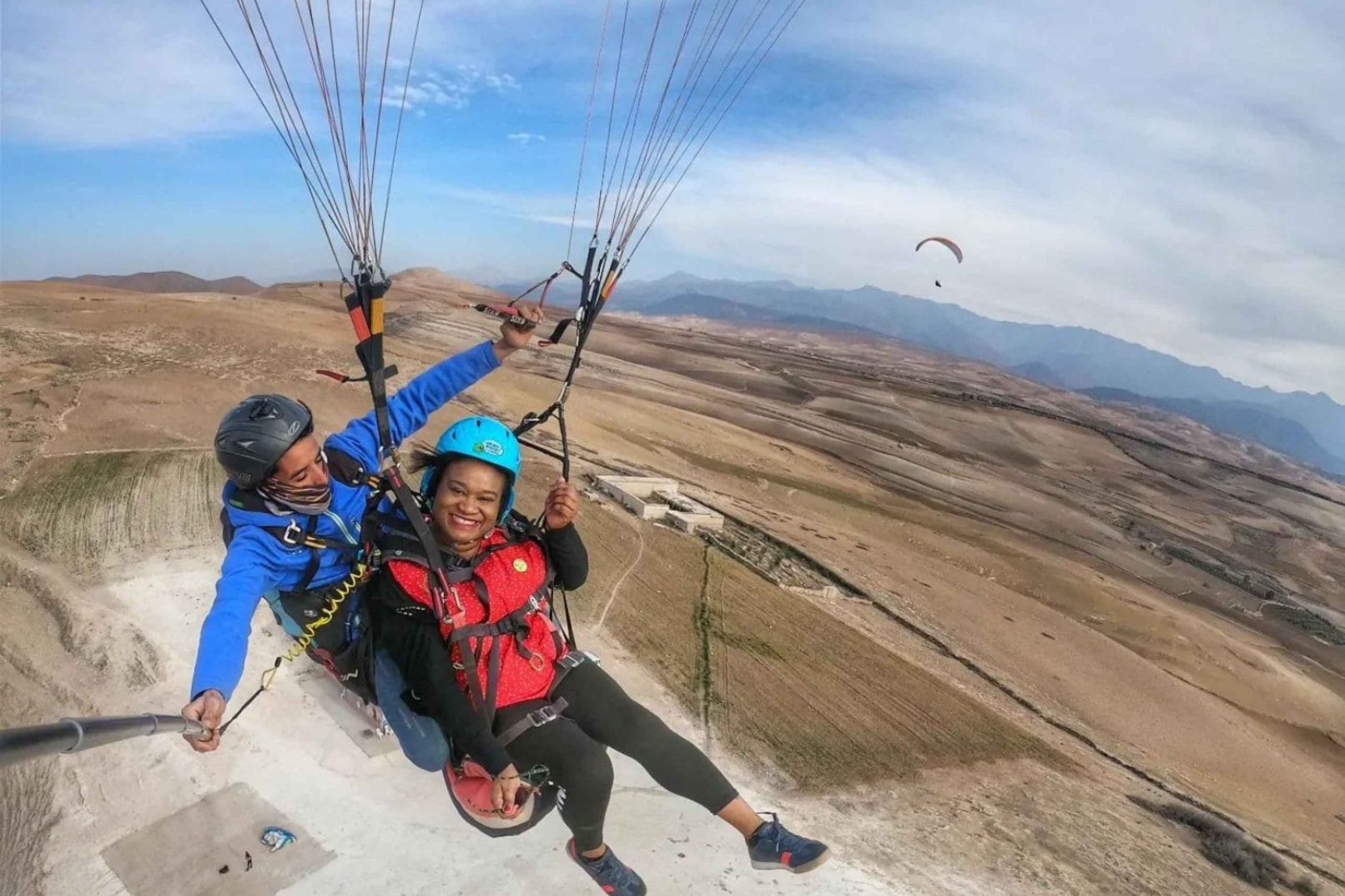 马拉喀什：阿加菲沙漠和阿特拉斯山滑翔伞体验