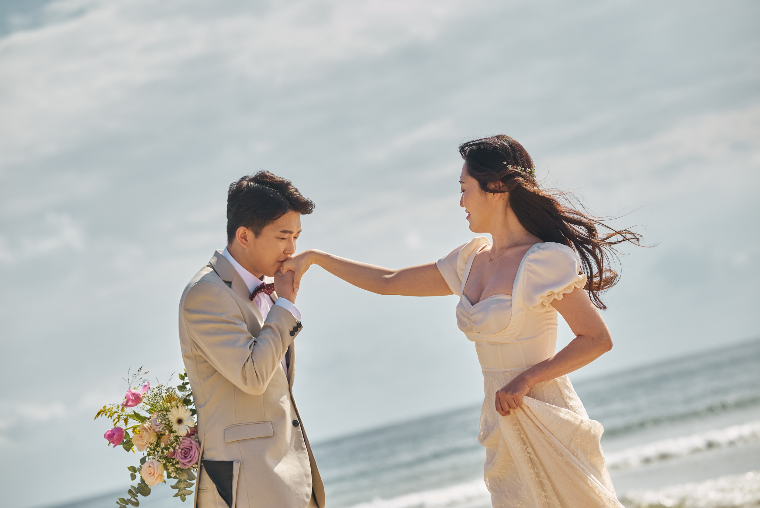 济州岛婚纱摄影：户外拍摄体验