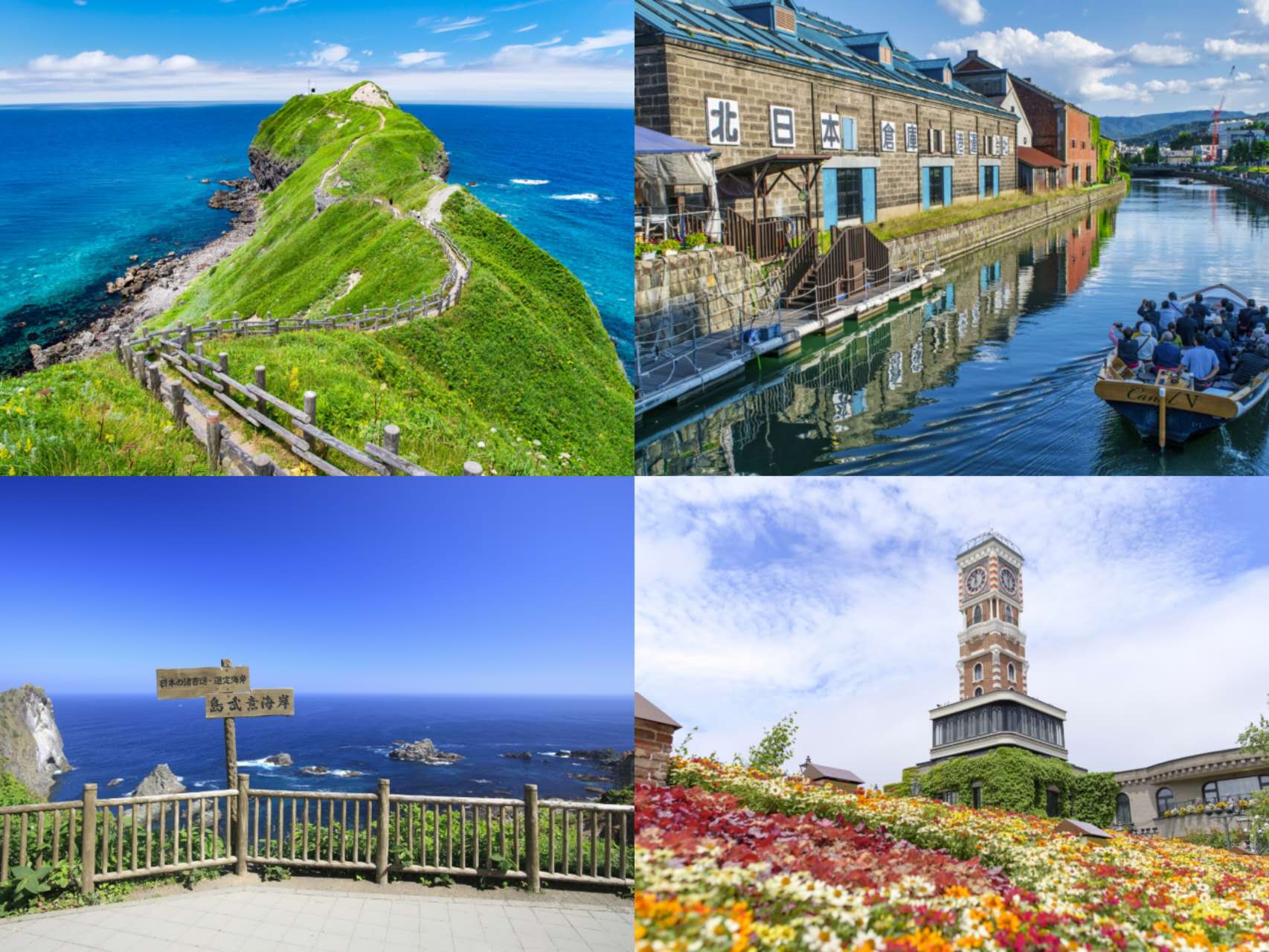 北海道小樽运河游船梦幻之旅｜积丹半岛神威岬・岛武意海岸・小樽悠游＆运河游船・白色恋人公园一日游｜札幌出发