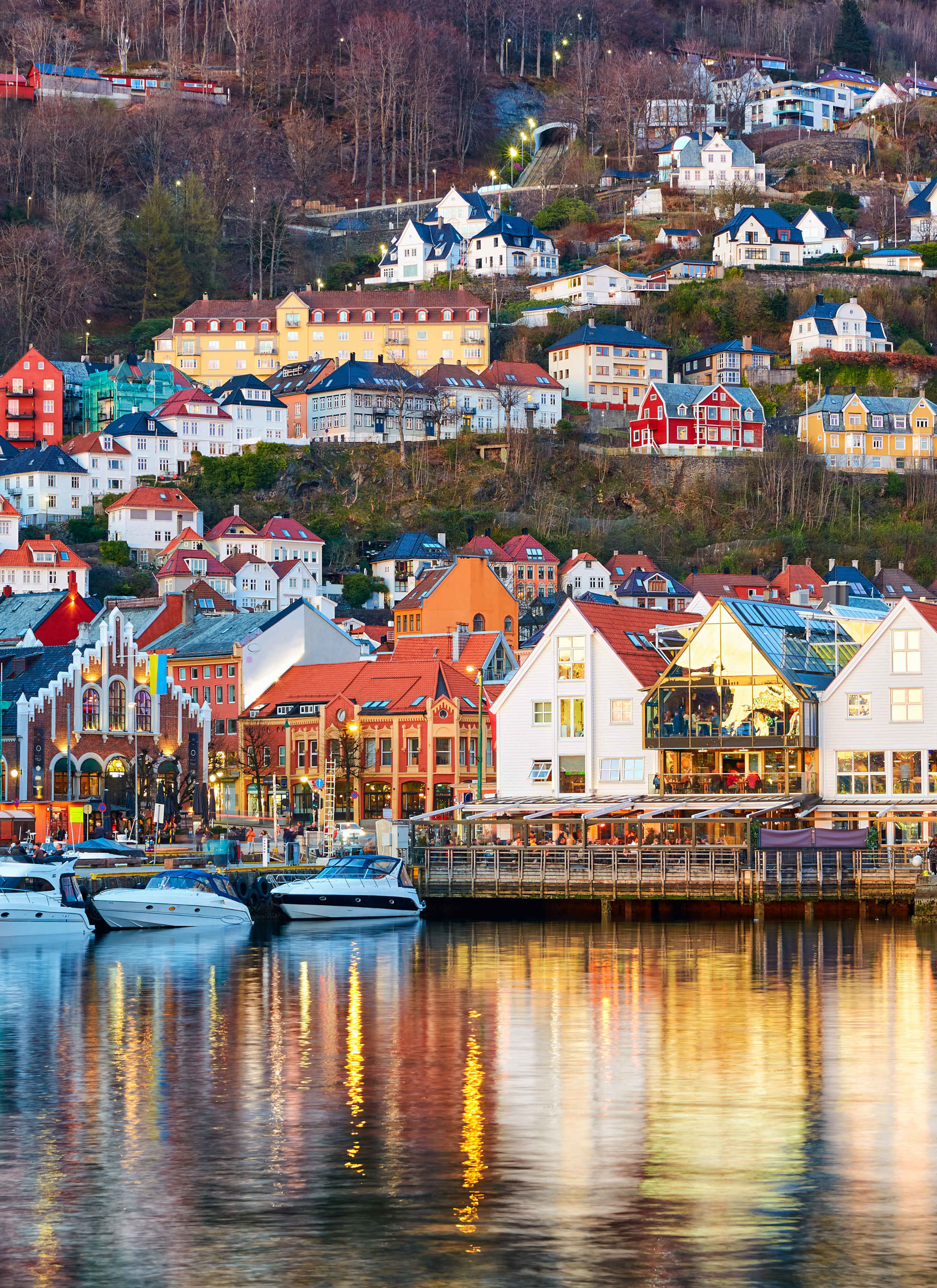 步行和乘船游览卑尔根必游景点