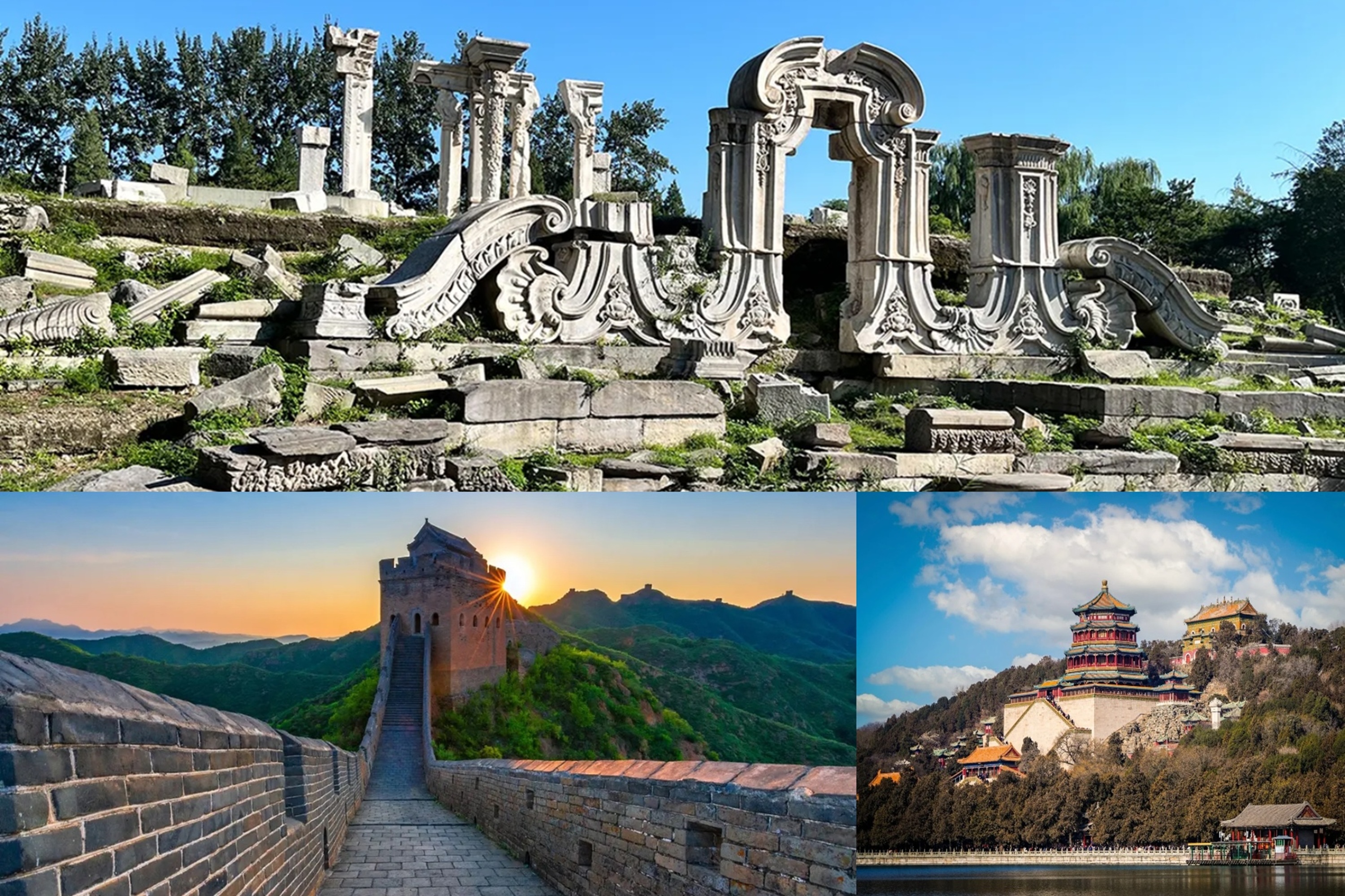 北京八达岭长城&颐和园&圆明圆1日游（探秘皇家园林+感受长城雄伟气势+见证中国古建筑群+世界文化遗产+优质导游服务+北京往返）