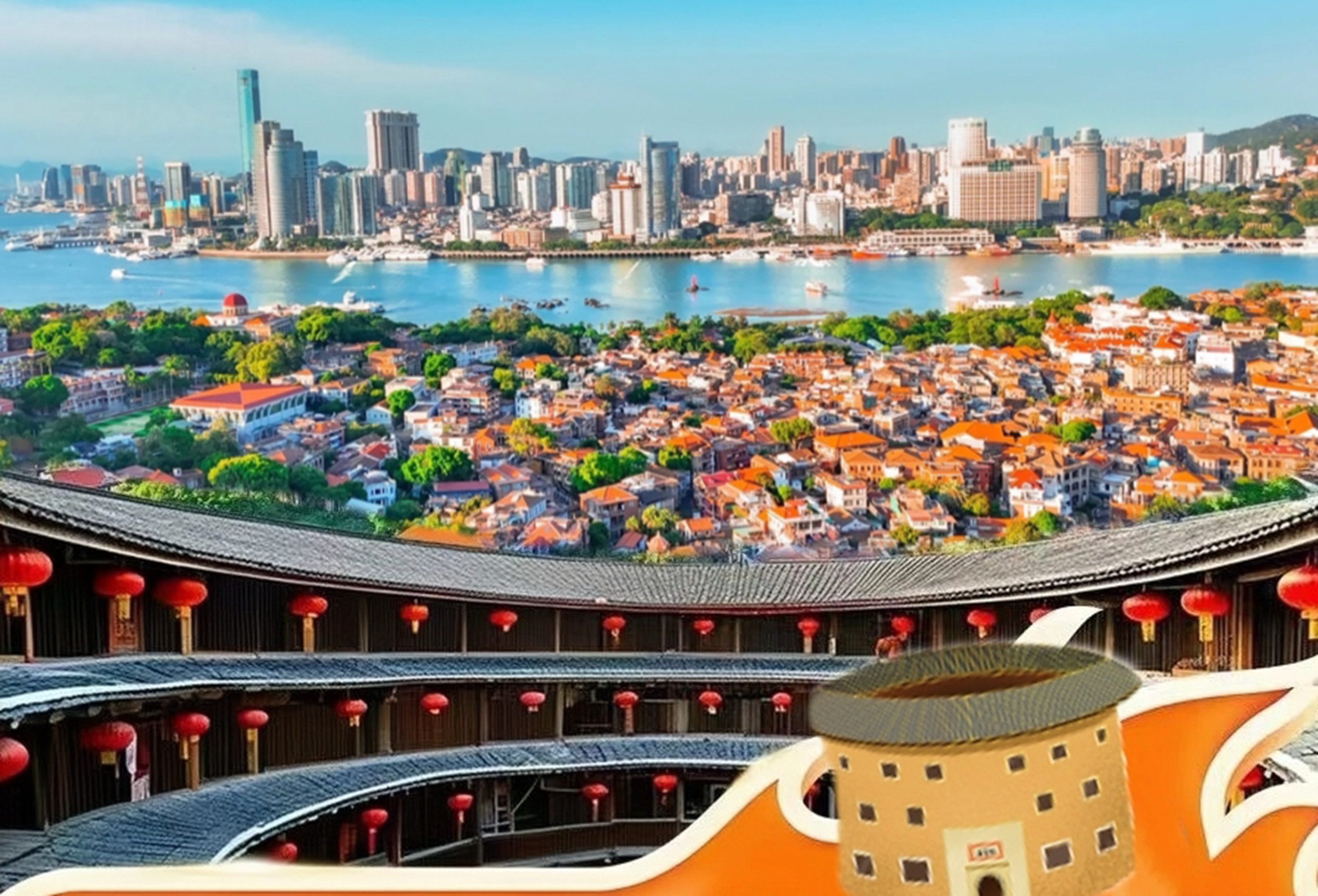 福建云水谣&鼓浪屿浪漫高奢3日之旅（漫游鼓浪屿&赠送旅拍+探访土楼奇观+领略中国建筑艺术魅力+厦门往返+可选4钻/5钻酒店+特色餐食）