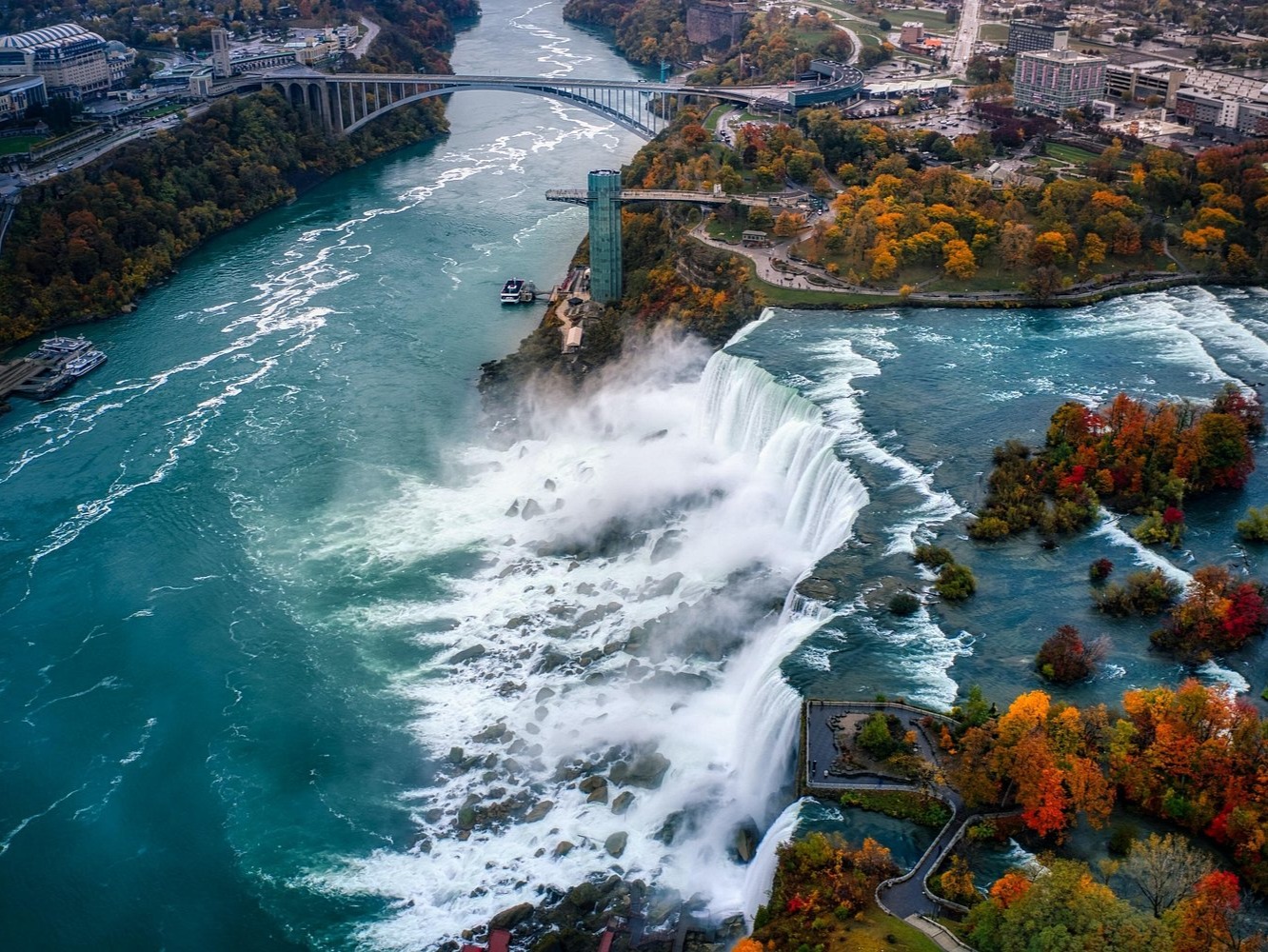 尼亚加拉大瀑布：豪华直升机之旅（含午餐）