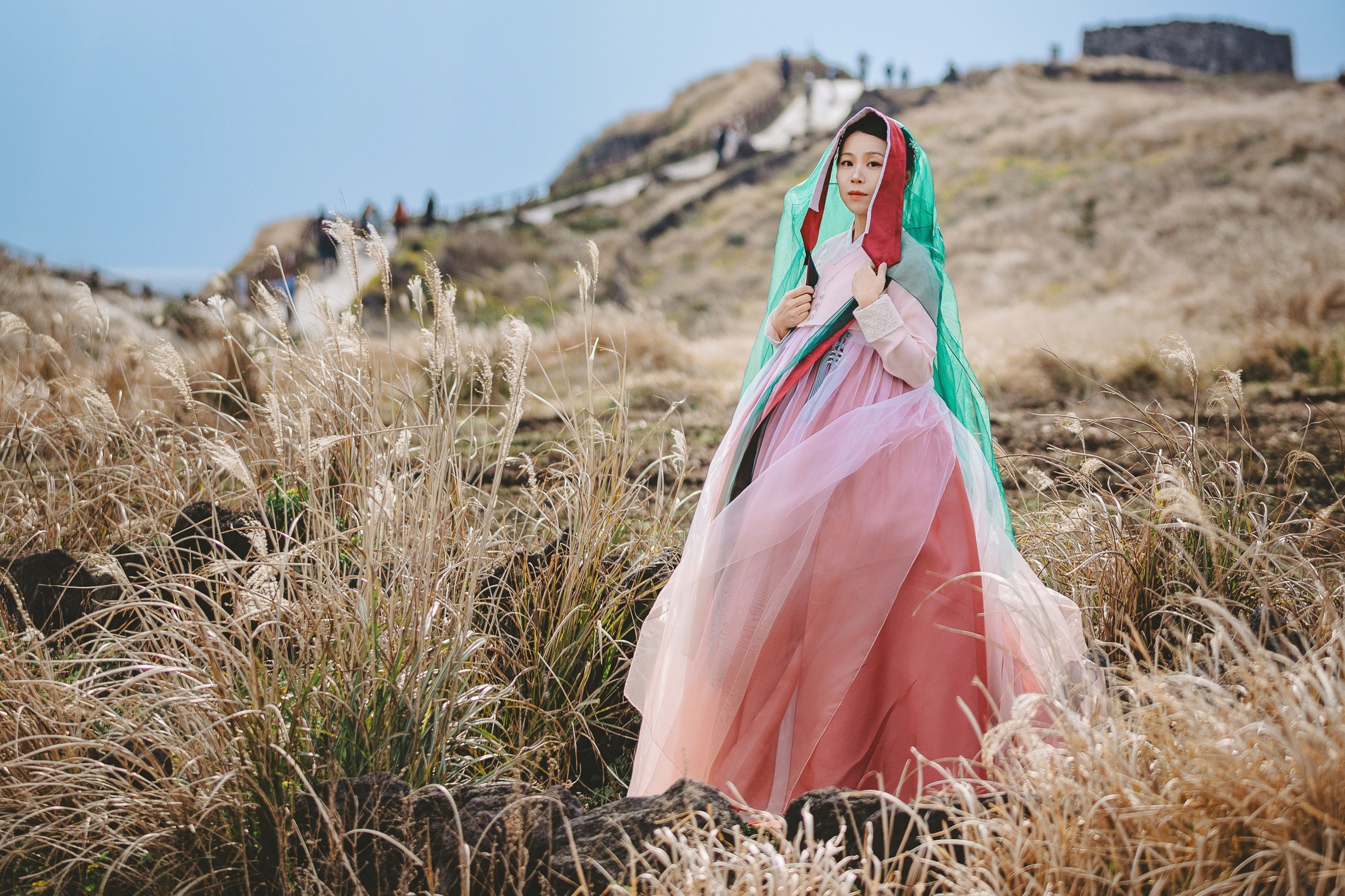 济州岛传统韩服户外写真体验