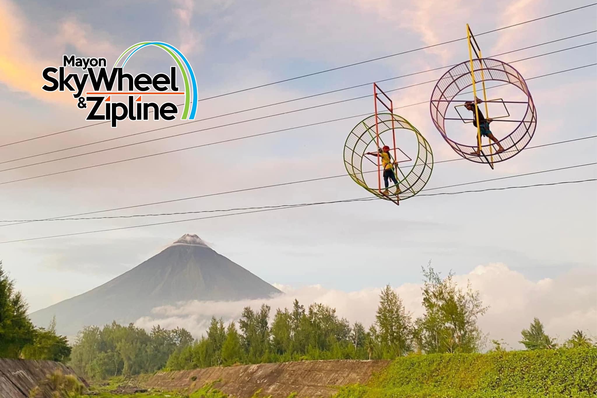 马荣空中缆车与高空滑索冒险体验 (Mayon SkyWheel and Zipline Adventures experience) 位于艾尔贝省 (Albay)