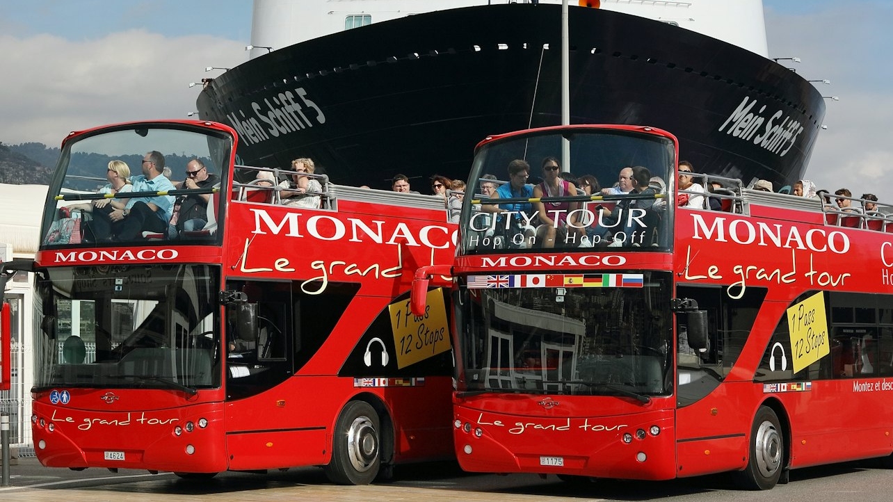 摩纳哥随上随下巴士 (Hop-on hop-off bus in Monaco)