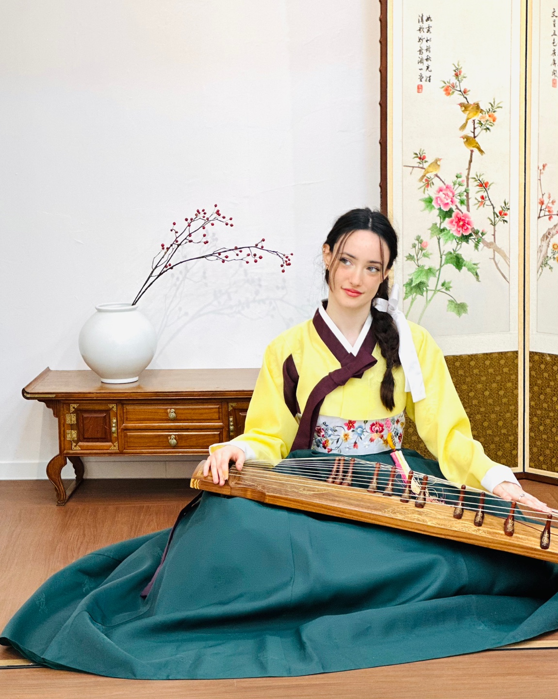 北村韩屋体验美丽的伽倻琴