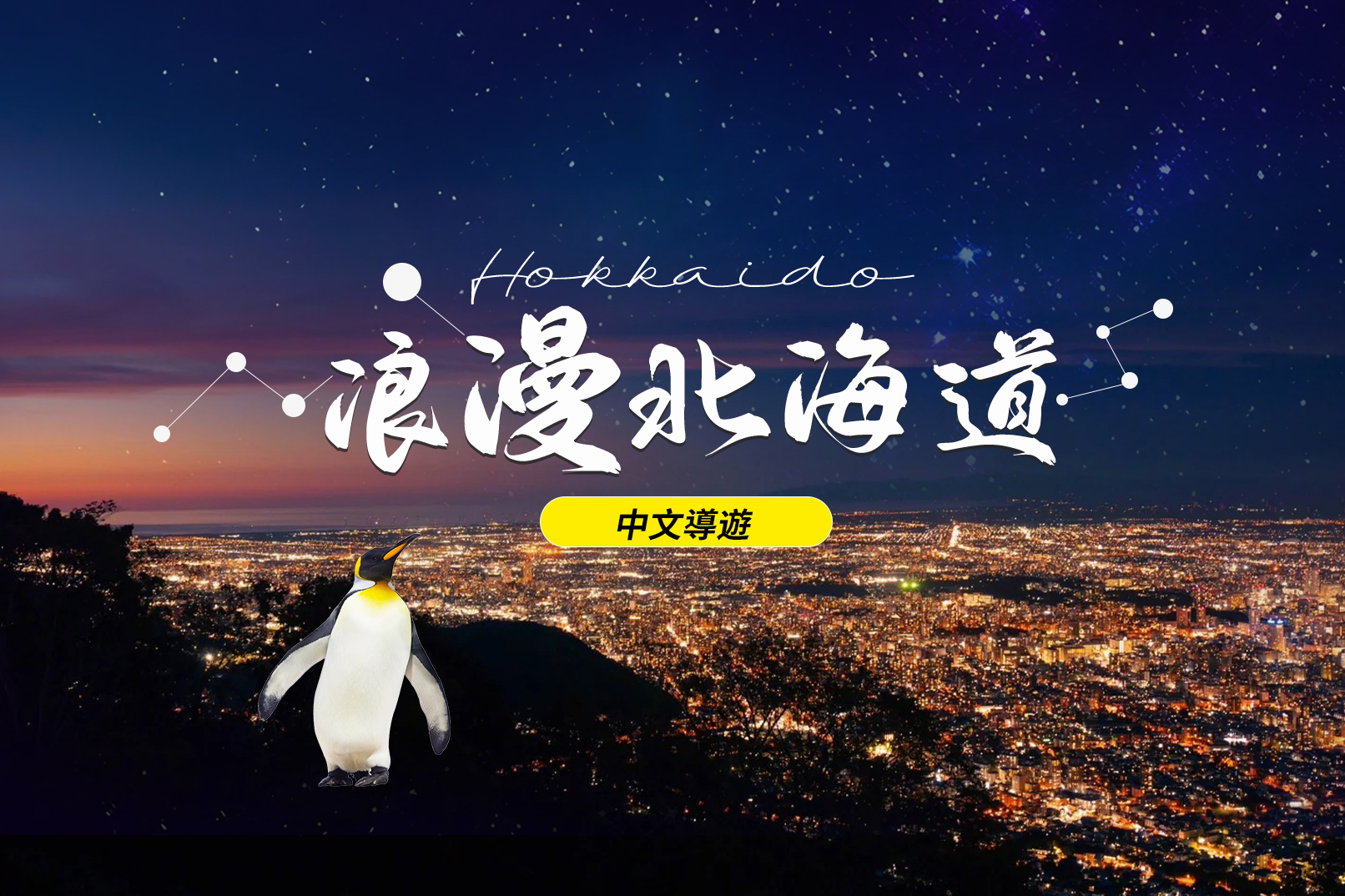 支笏湖·登别尼克斯海洋公园·洞爷湖千与千寻湖底铁道·展望台·天狗山·小樽·岩藻山夜景二日游｜札幌出发