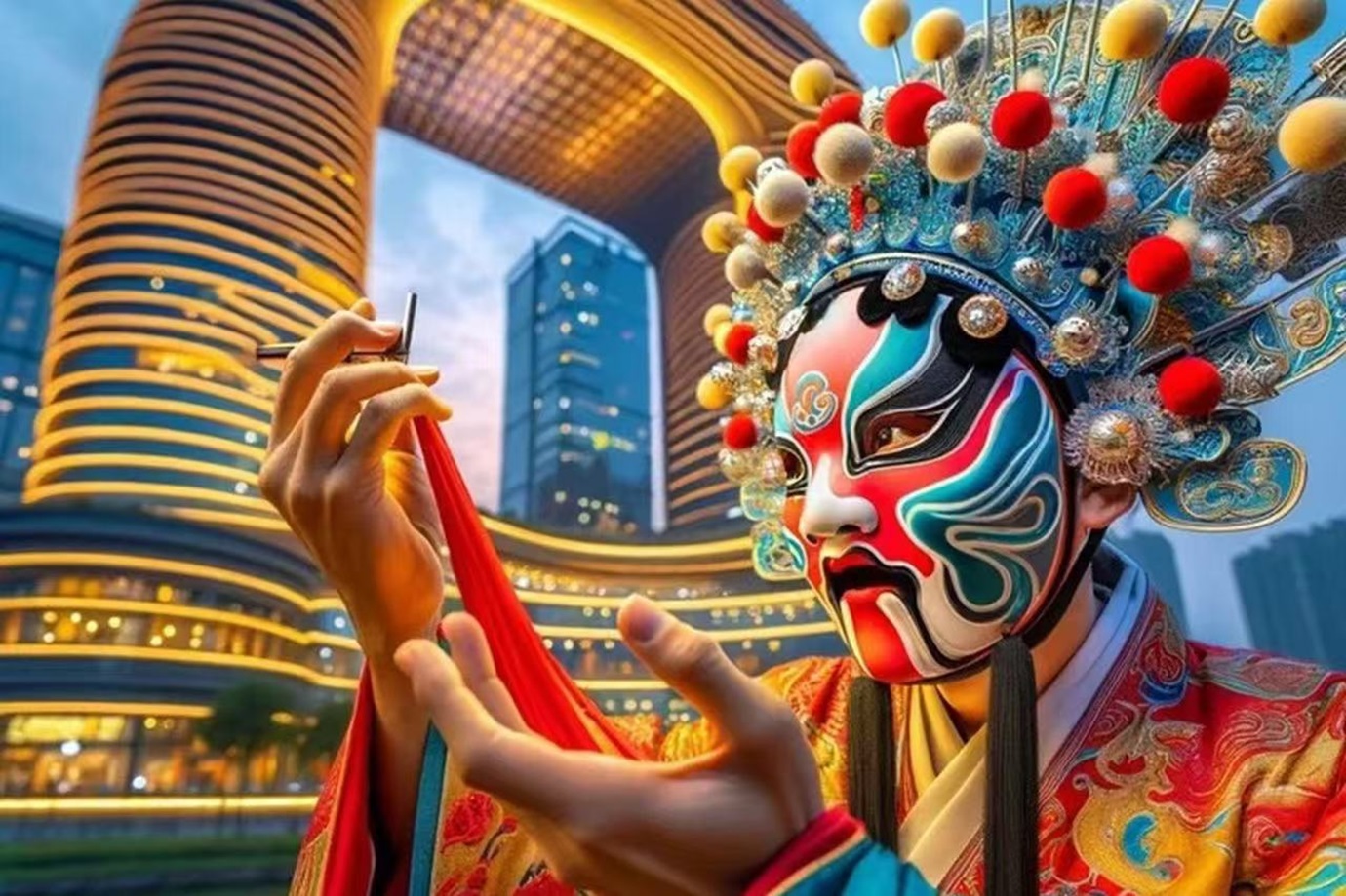 重庆渝潮坊（十八梯店）非遗传统表演剧（川剧绝活+惊险杂技+二胡乐器+巴蜀吐火+节目多样+视听盛宴）