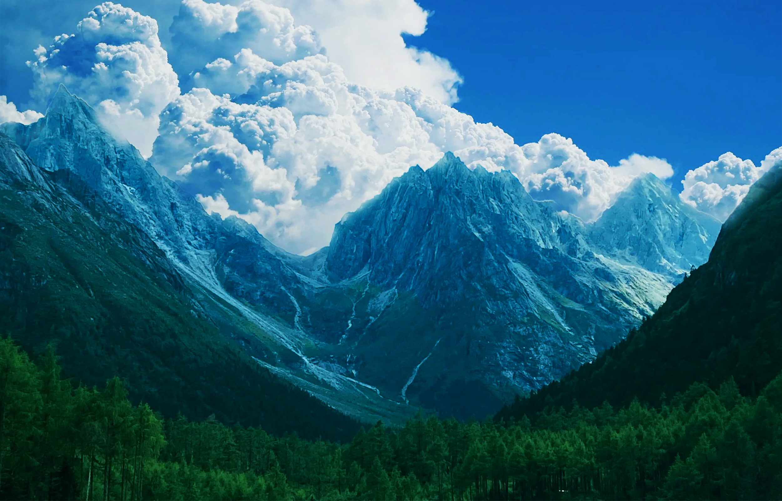 四川毕棚沟雪山童话世界1日游 中英双语团（高原花海+原始森林+高原雪山+成都往返）