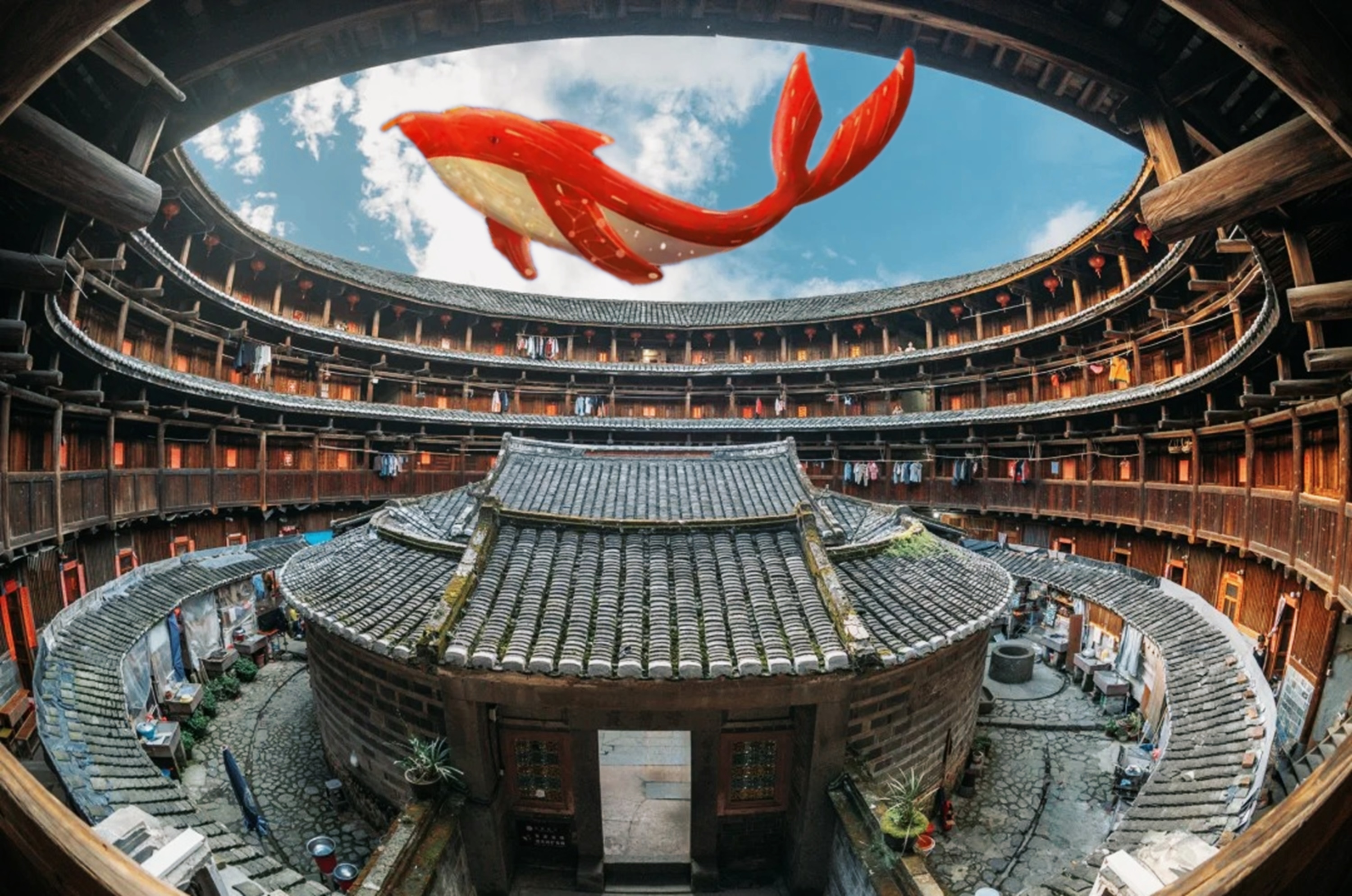 福建漳州云水谣古镇&永定土楼1日游（电影《大鱼海棠》取景地+云水谣古镇+永定土楼群+赠送土楼之光登楼体验+特色客家餐食+厦门往返）