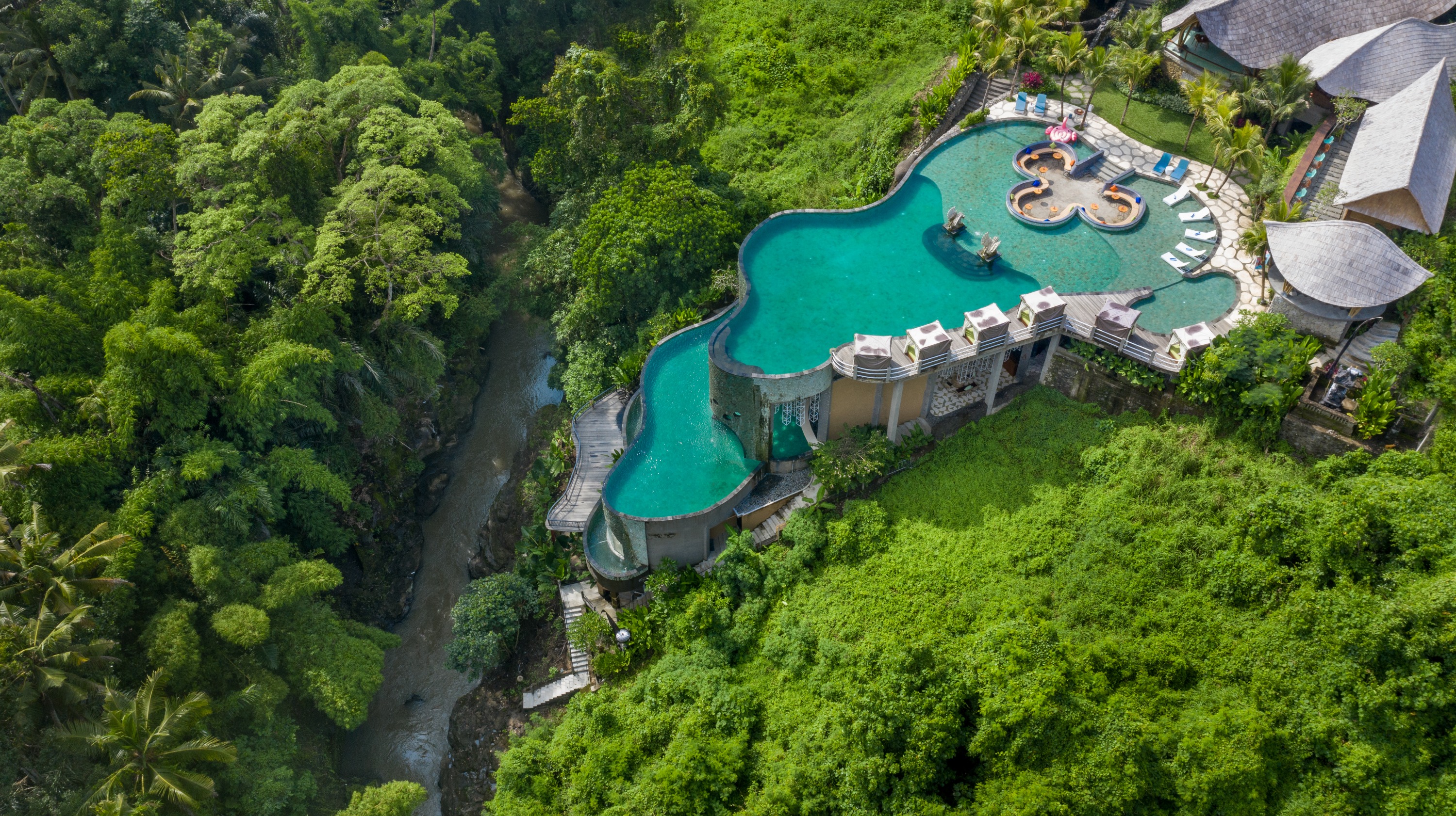 乌布峇里岛特拉加辛哈热带河流俱乐部通行证 (Tlaga Singha Tropical River Club Pass in Ubud Bali)