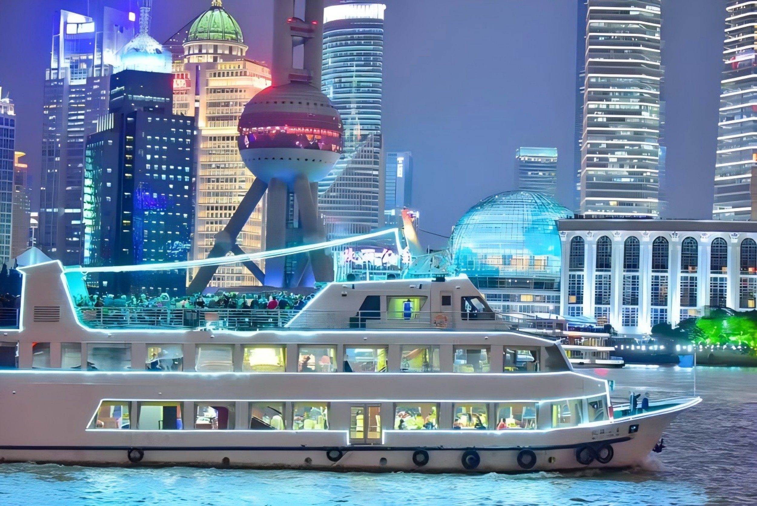 上海黄浦江夜游&新疆美食大盘鸡羊肉串（HALAL FOOD）