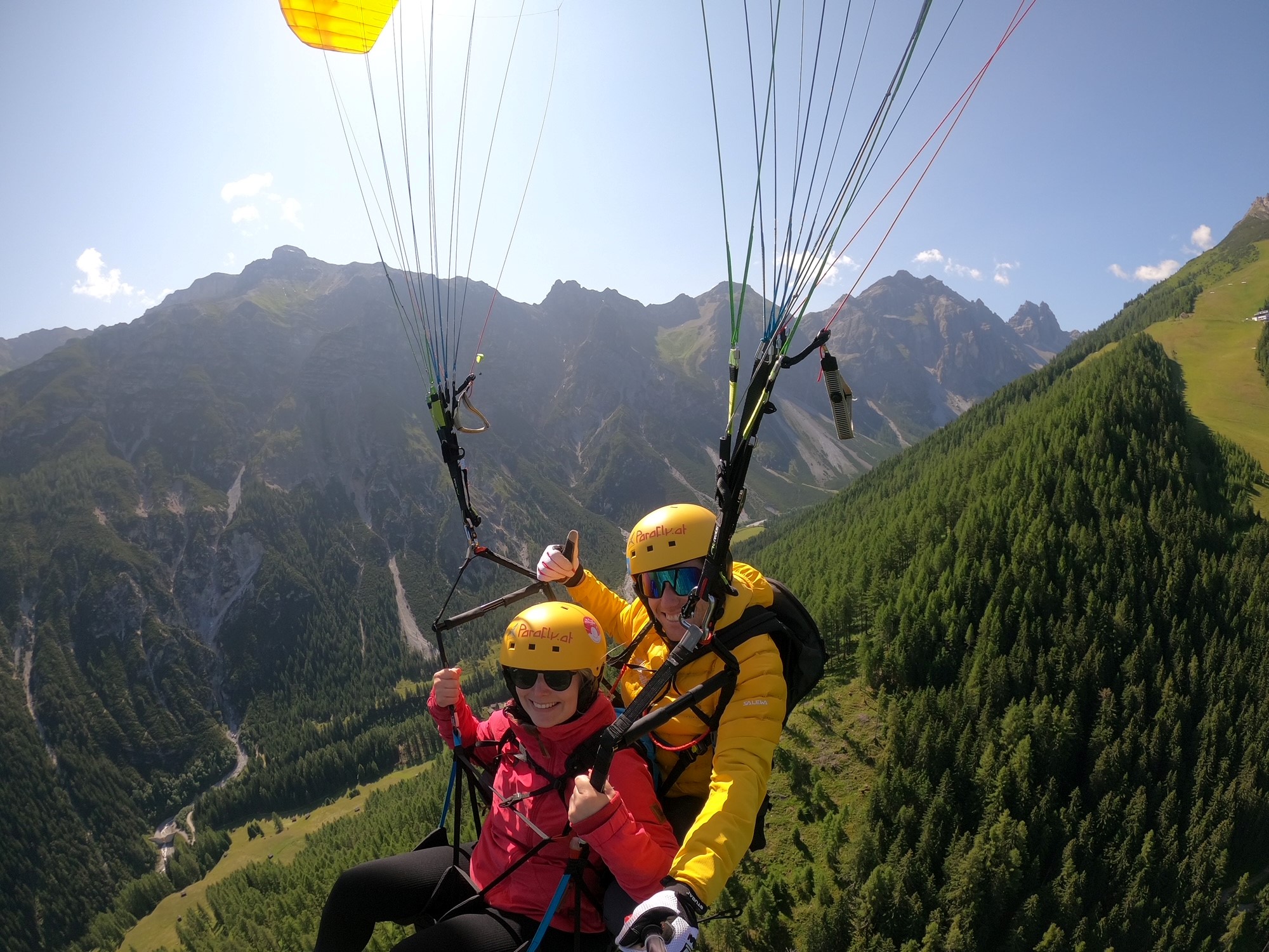 全景滑翔伞双人飞行