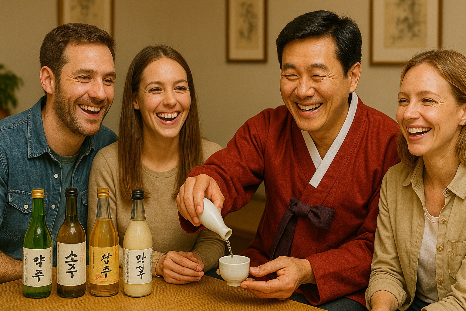 从首尔出发，探索北村韩屋村历史和传统韩国酒之旅