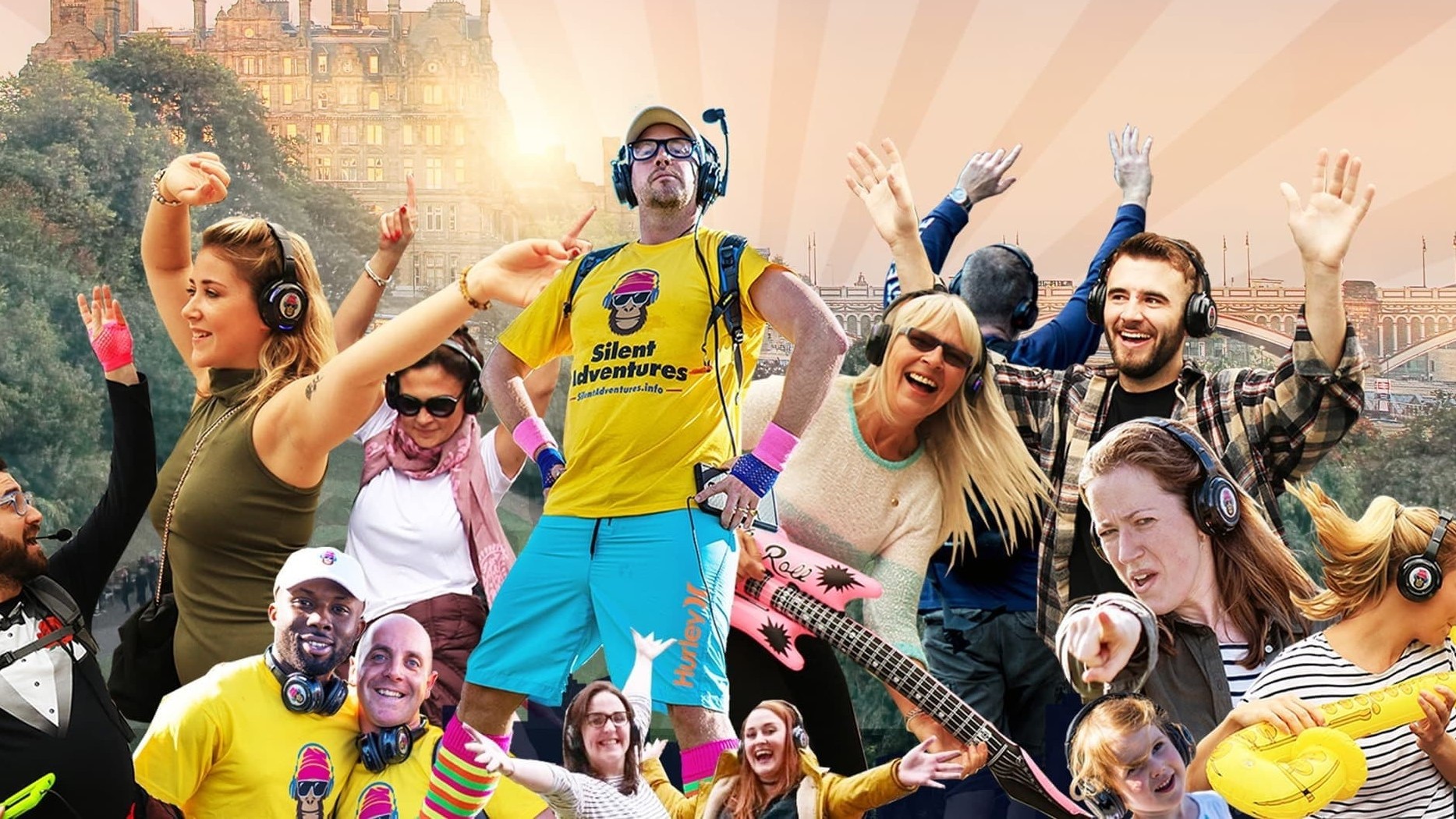 爱丁堡无声迪斯科冒险徒步之旅