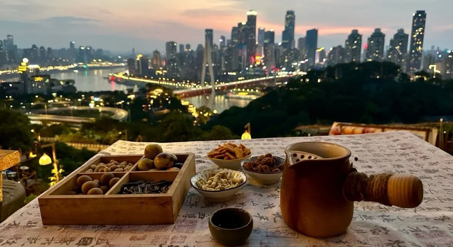 重庆向云端茶摊（喝茶观景胜地+精品小吃+可选围炉煮茶+歌手驻唱+网红打卡拍摄地）