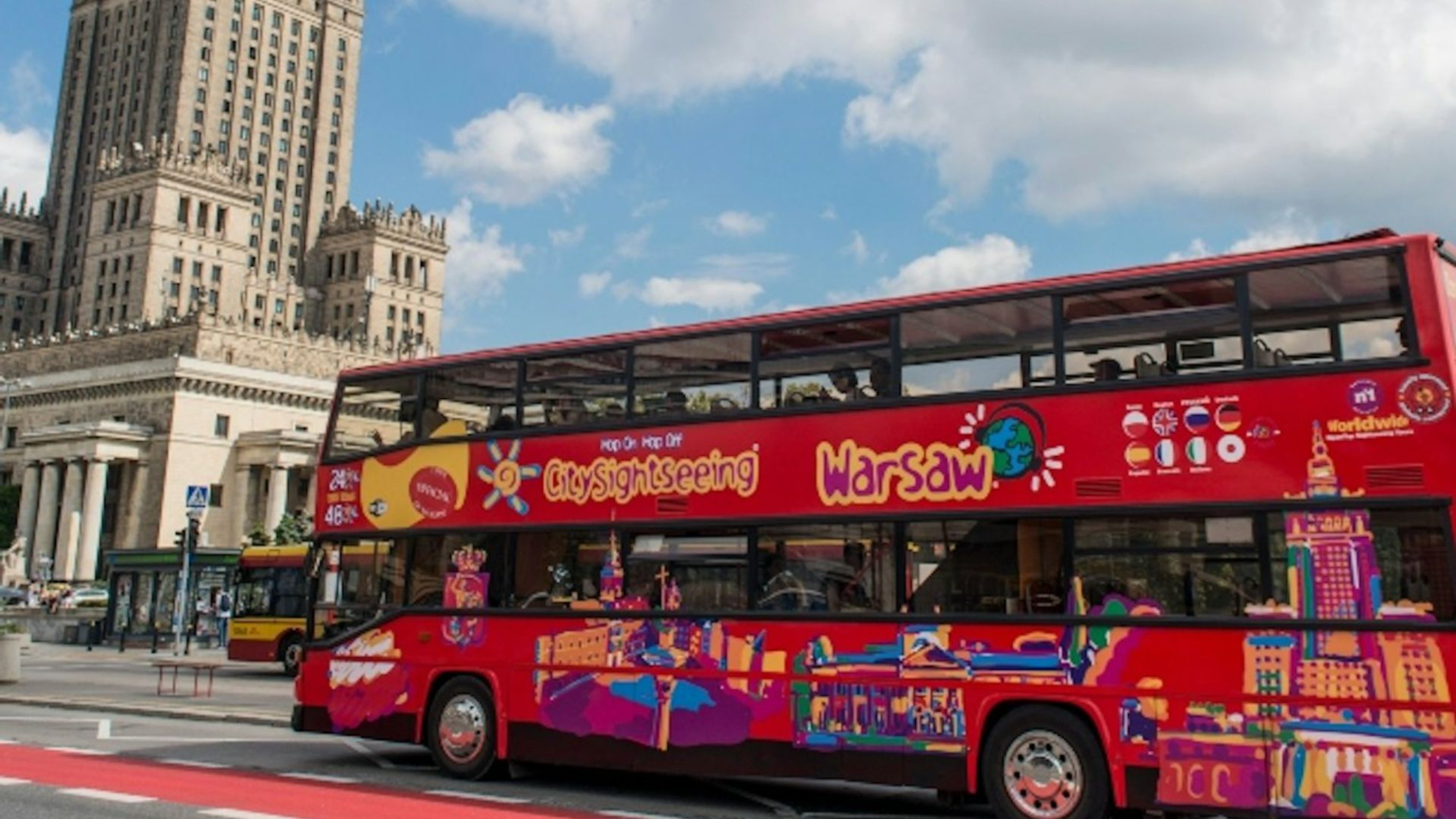 城市观光随上随下观光巴士华沙游