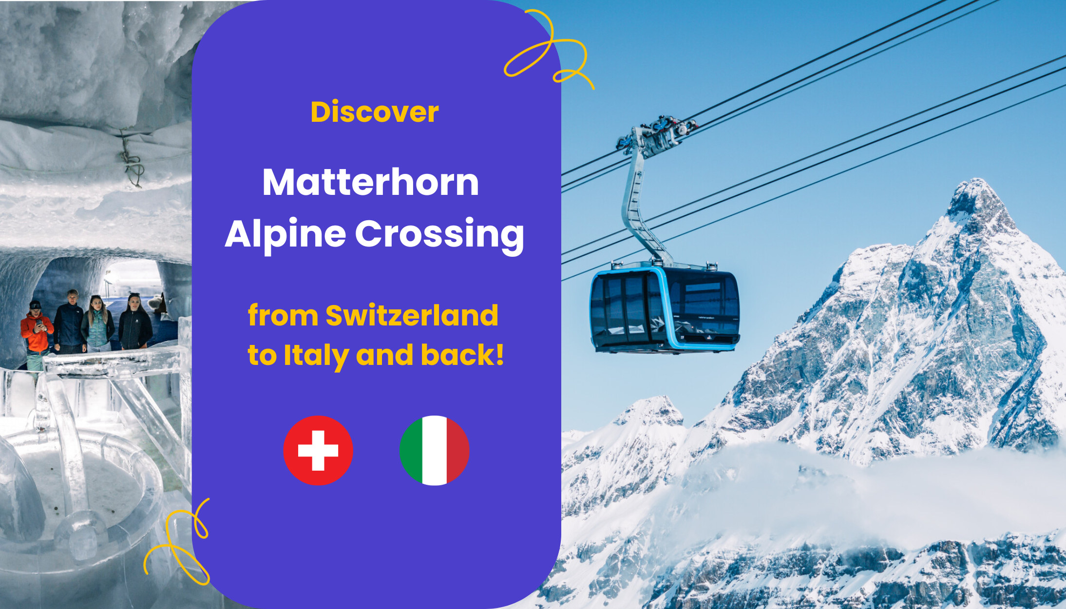 马特洪峰（Matterhorn）高山缆车票 从策马特（Zermatt）到格里吉亚峰（Testa Grigia）