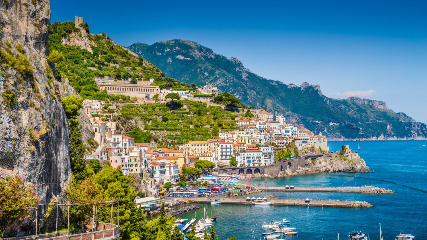 从罗马出发的庞贝和阿玛菲海岸私人一日游