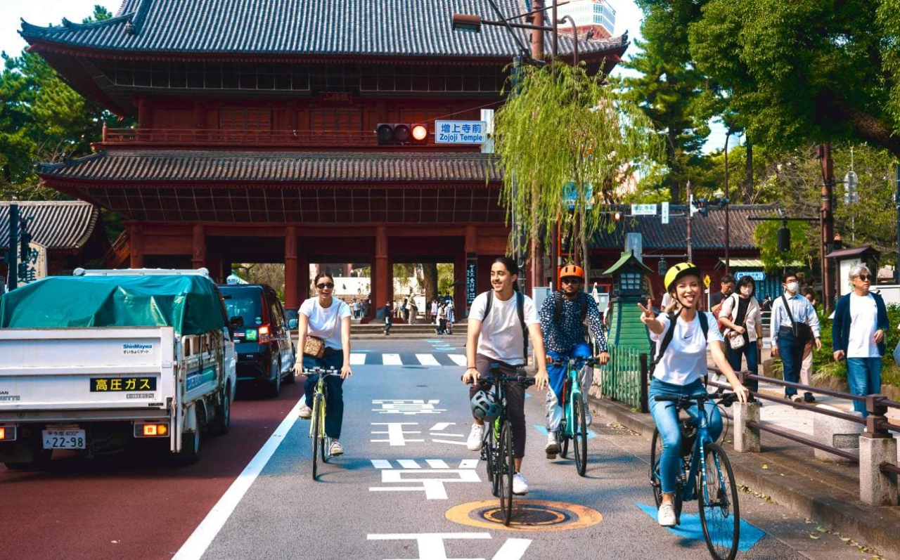 东京市中心区域 3 小时自行车／电动自行车之旅
