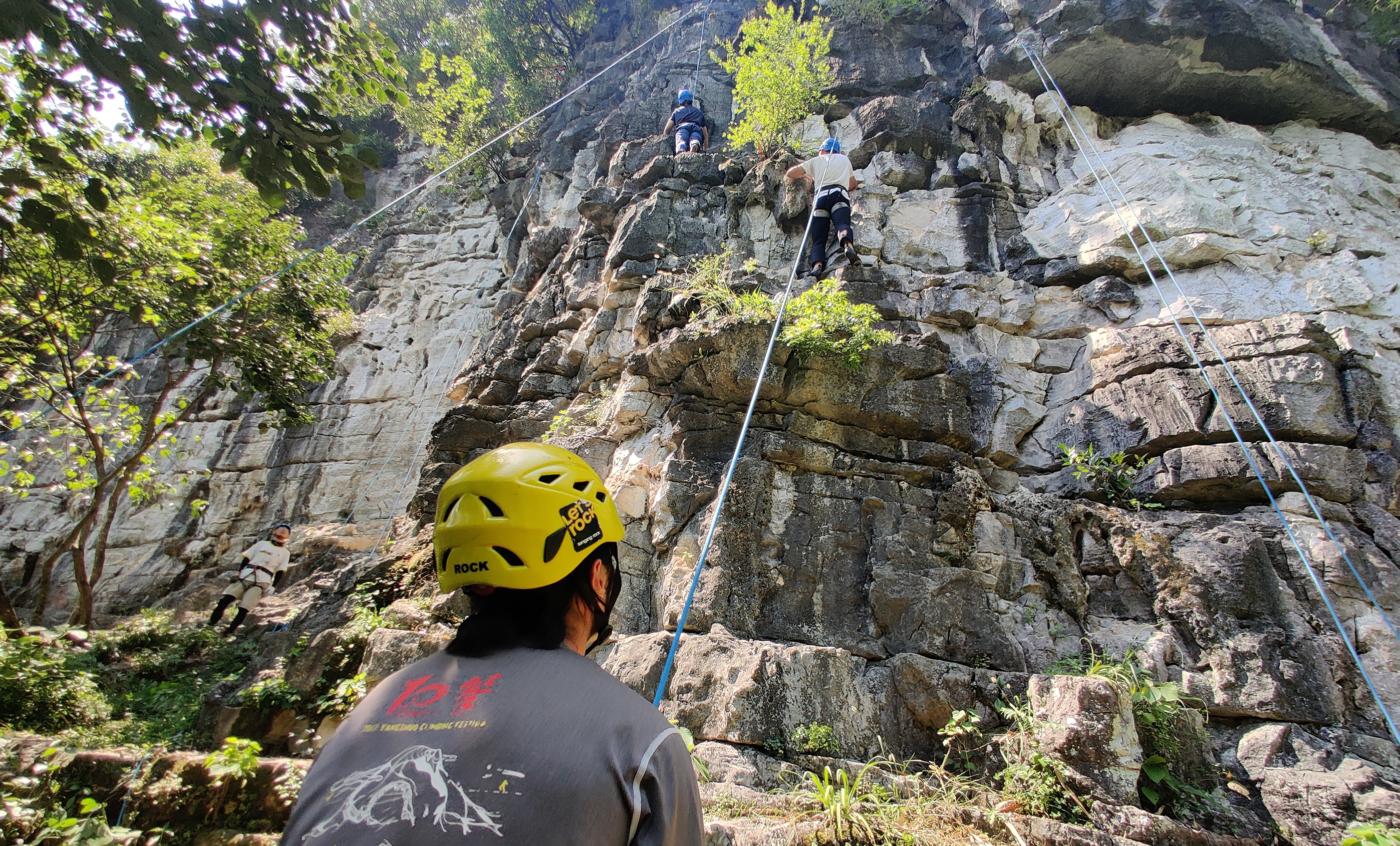 阳朔户外遇龙河骑行和攀岩一日游