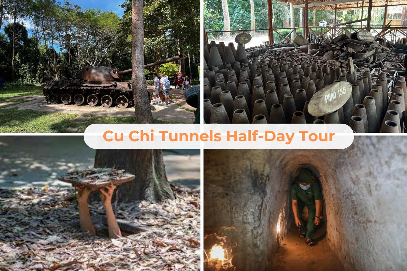 古芝地道 (Cu Chi Tunnel) 半日游