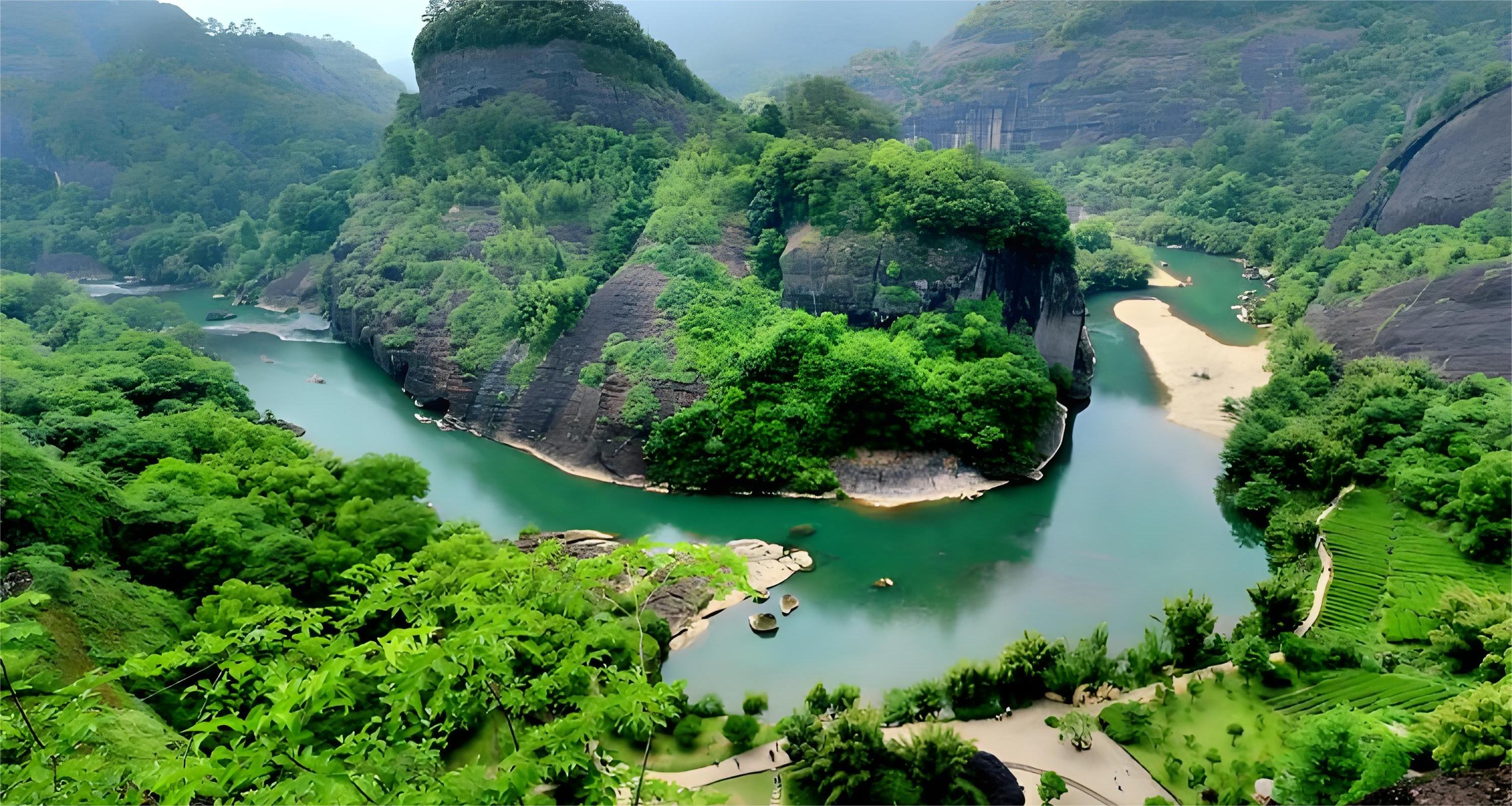 武夷山国家公园私人导览3日游 九曲溪竹筏漂流 天游峰 大红袍景区
