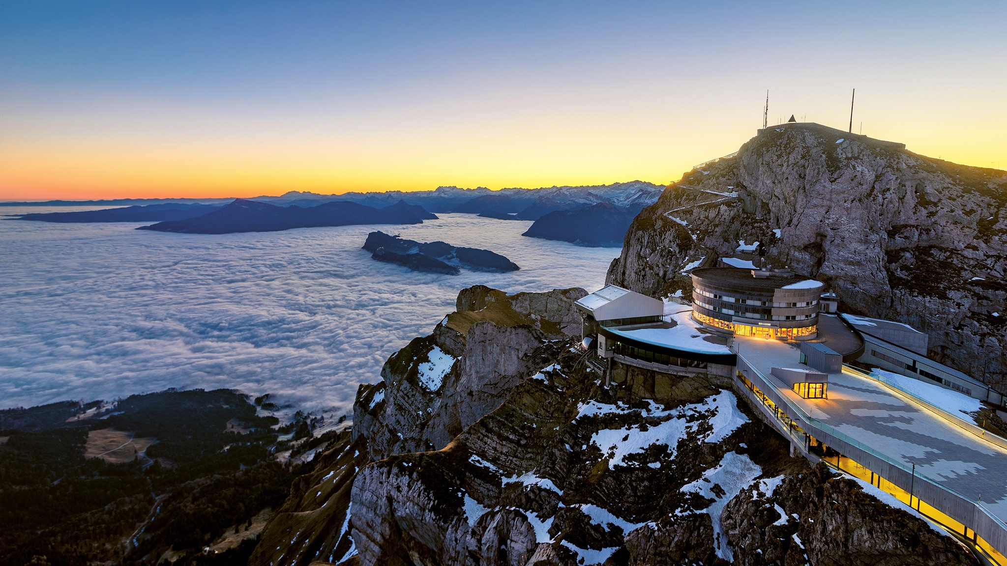 从苏黎世出发的琉森和皮拉图斯山旅游