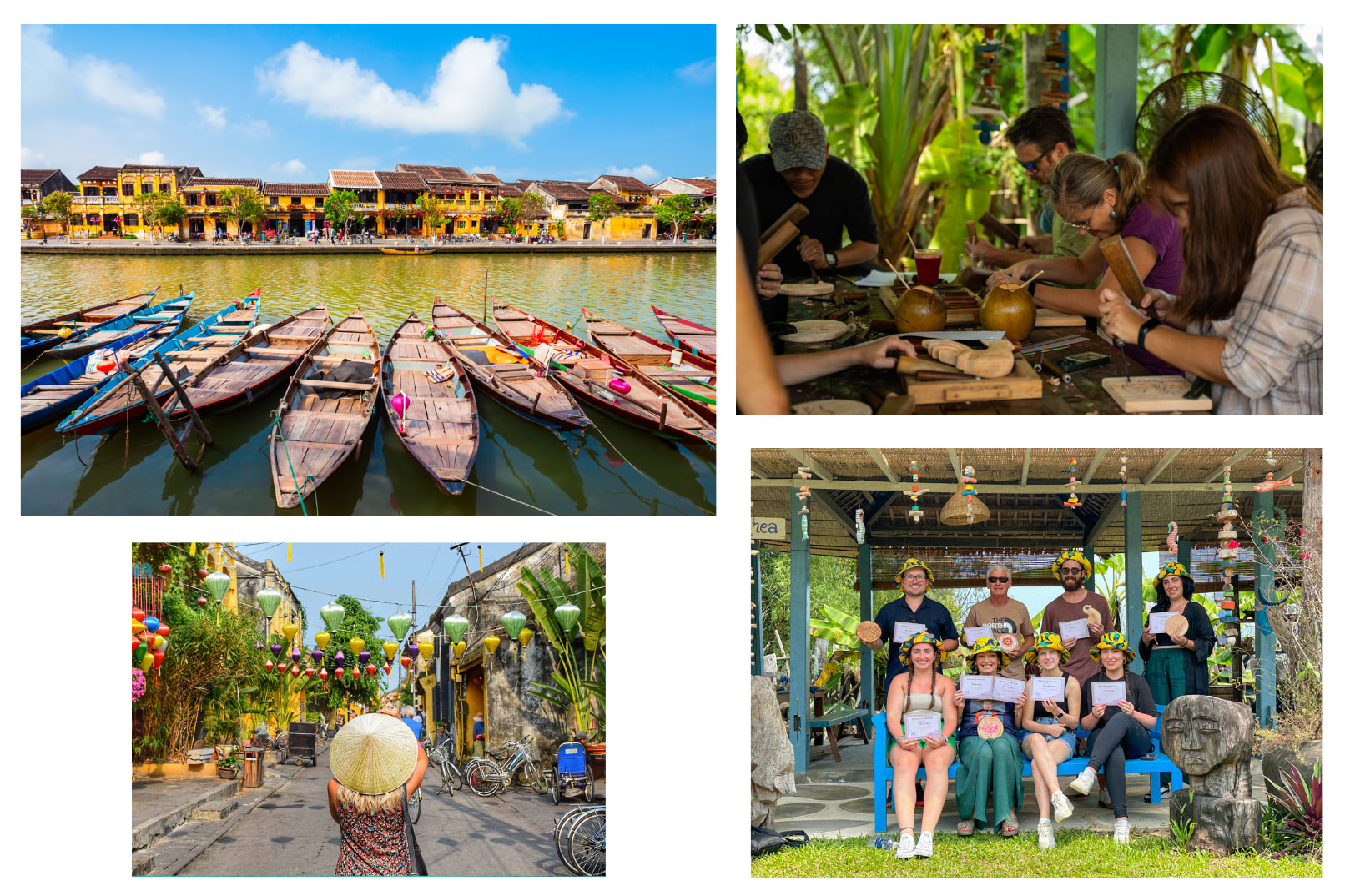 从岘港出发的会安和木雕艺术工作室私人一日游