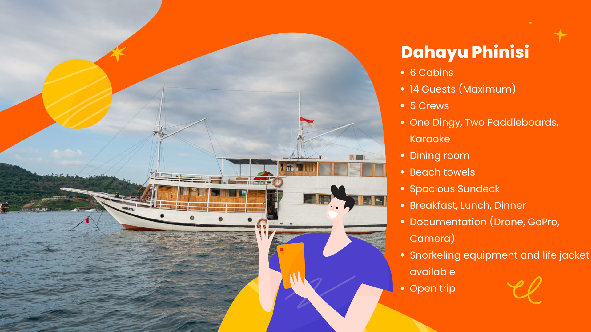 达哈尤菲尼西号科莫多岛船宿之旅（Dahayu Phinisi Sailing Komodo Liveaboard）纳闽巴焦（Labuan Bajo）