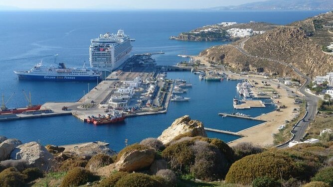 从邮轮码头出发的米科诺斯岛 (Mykonos) 岸上观光