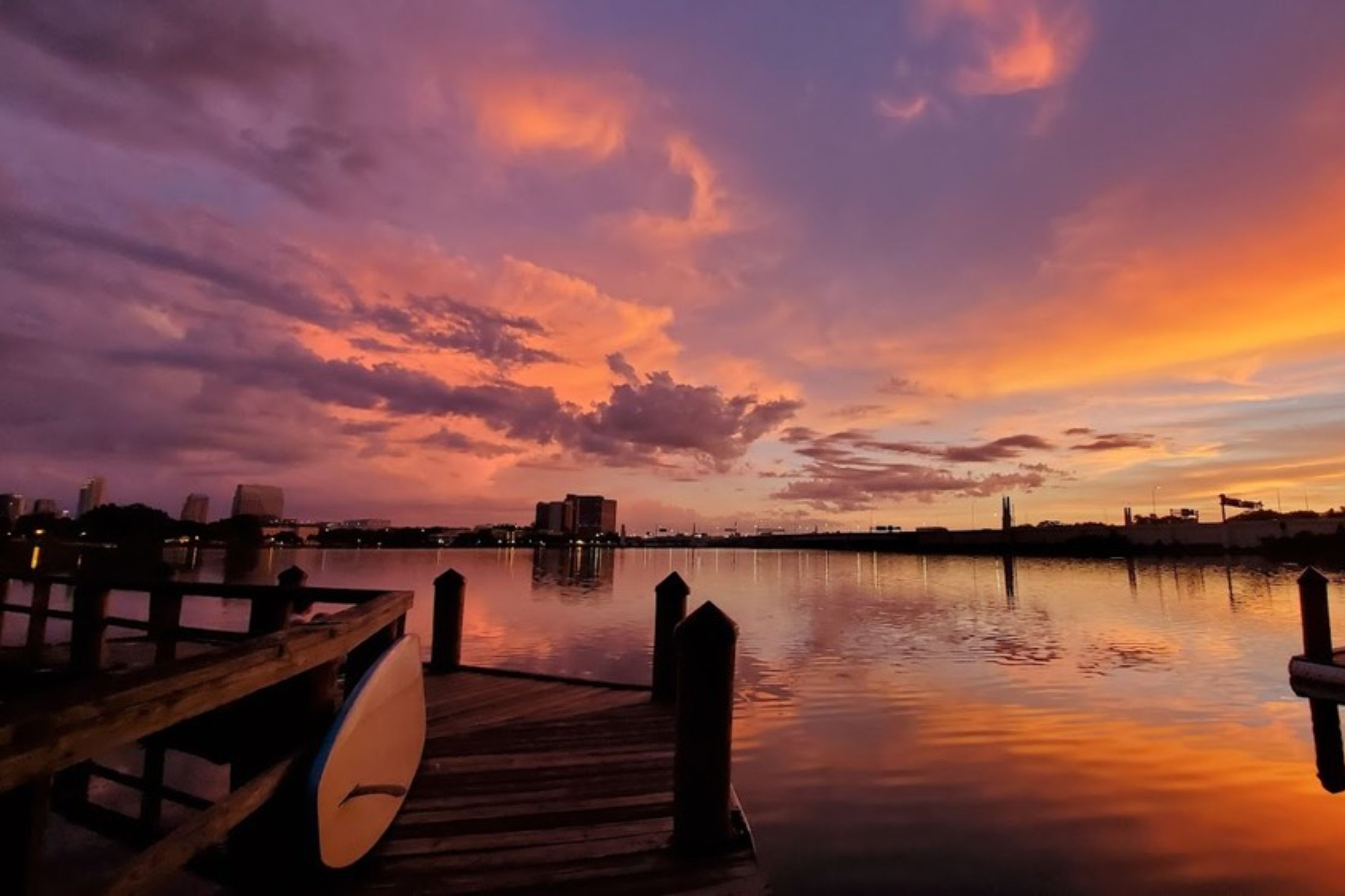 奥兰多日落透明独木舟或透明立式划桨体验 (Sunset Clear Kayak or Clear Paddleboard Experience in Orlando)